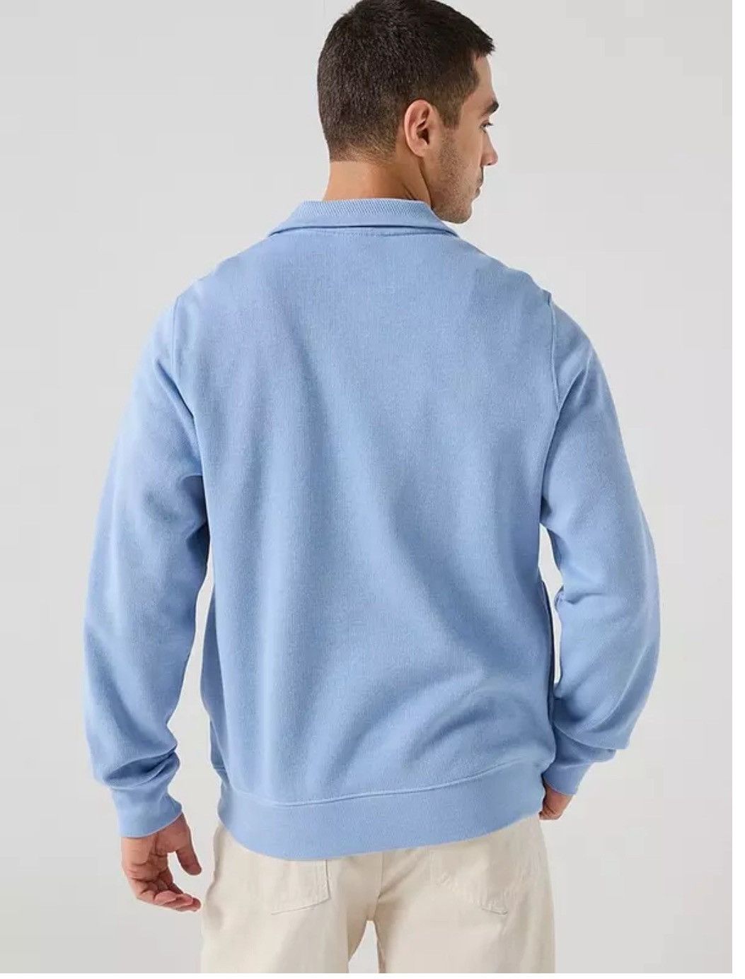 Lacoste Lacoste Sweater Men 1/4 Zip Blue Knit L Sweatshirt Luxury Size US L / EU 52-54 / 3 - 3 Thumbnail
