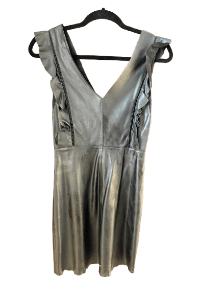 Zara Zara Bodycon Mini Dress XS Ruffle Detail Party Club Dress Size XS / US 0-2 / IT 36-38 - 2 Thumbnail