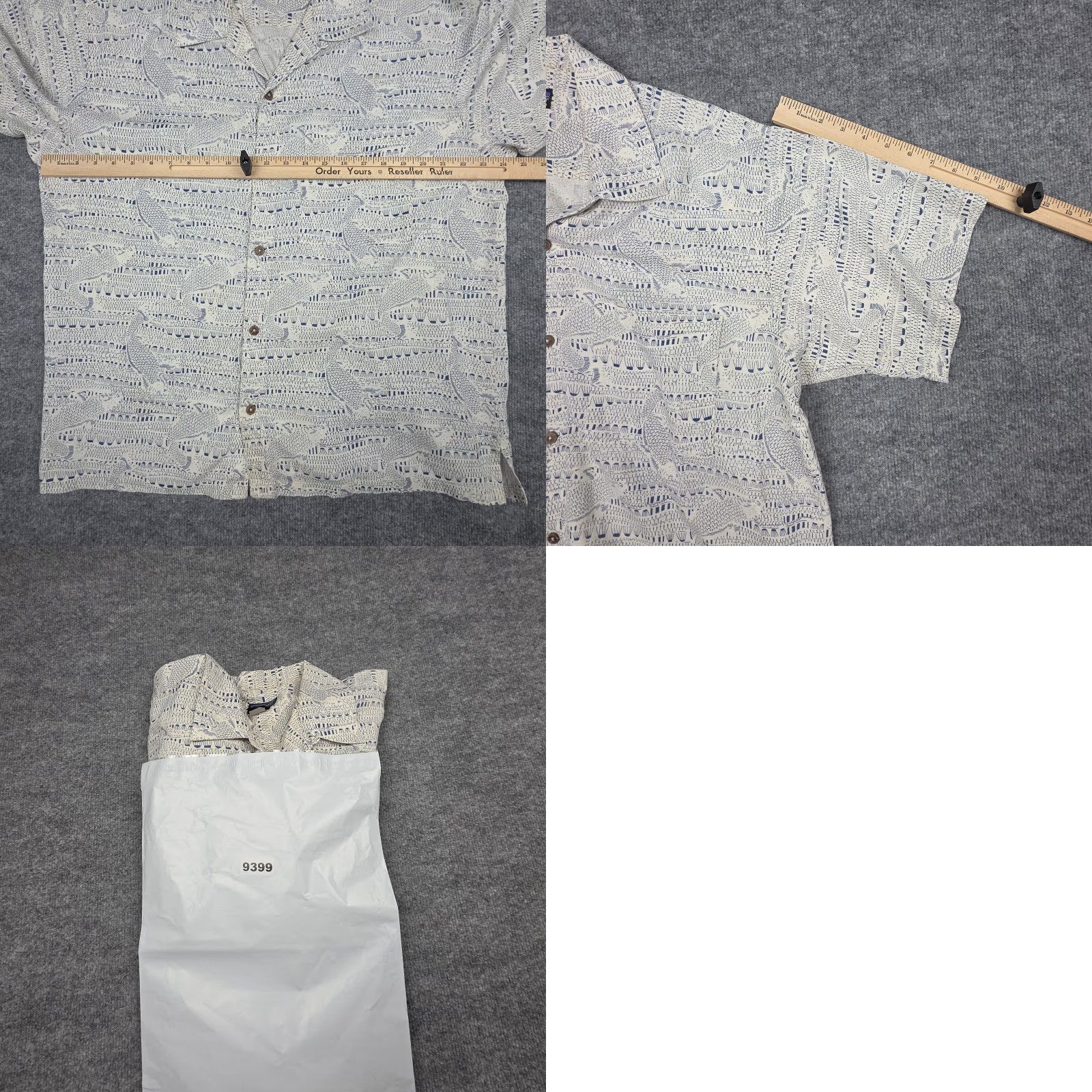 Patagonia VINTAGE Patagonia A/C Shirt Men's L Bonefish Hawaiian AOP Loop Collar Marks Size US L / EU 52-54 / 3 - 9 Thumbnail