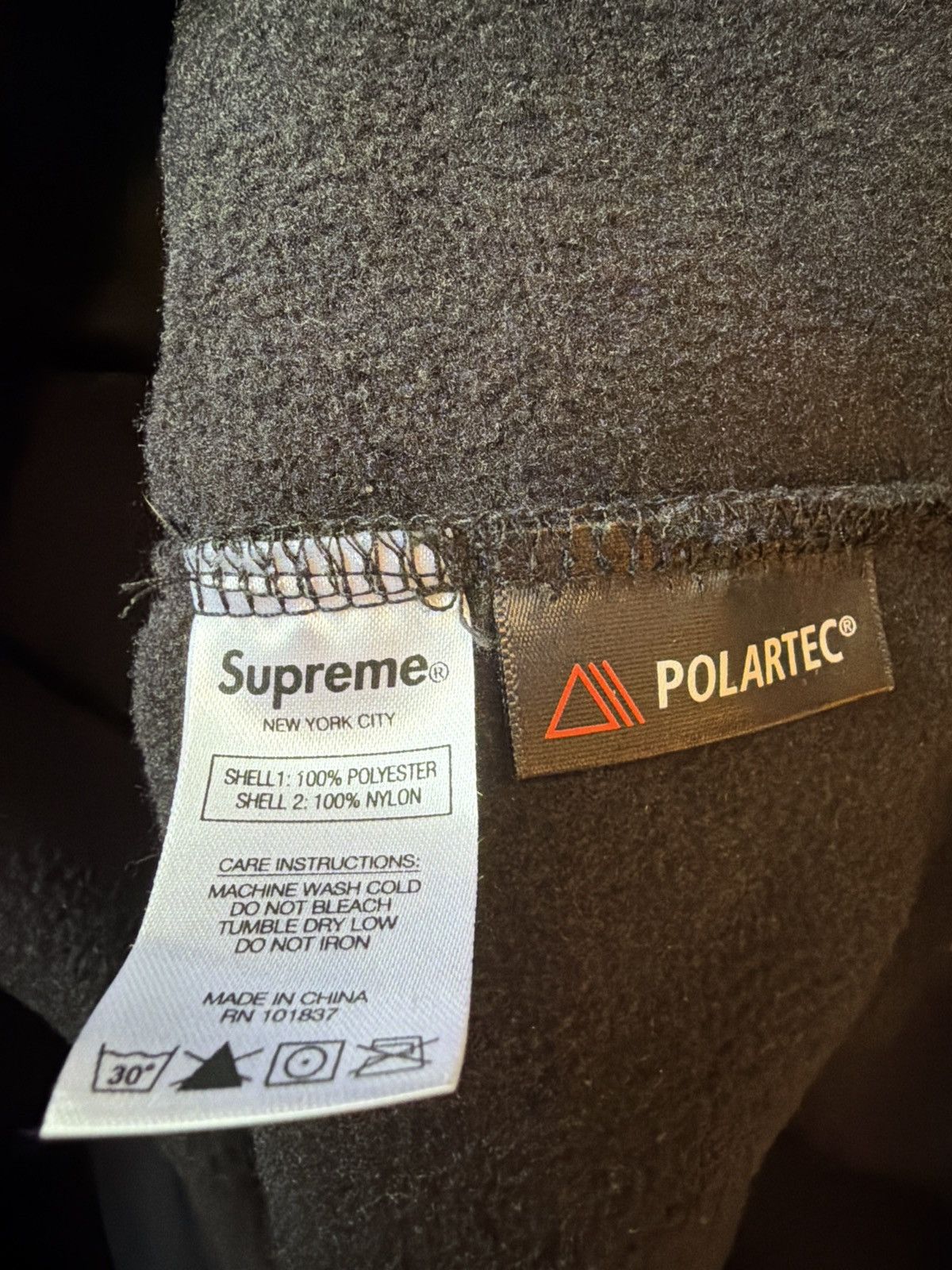 Supreme FW18 Polartec Zip Up Jacket Size US XL / EU 56 / 4 - 5 Thumbnail