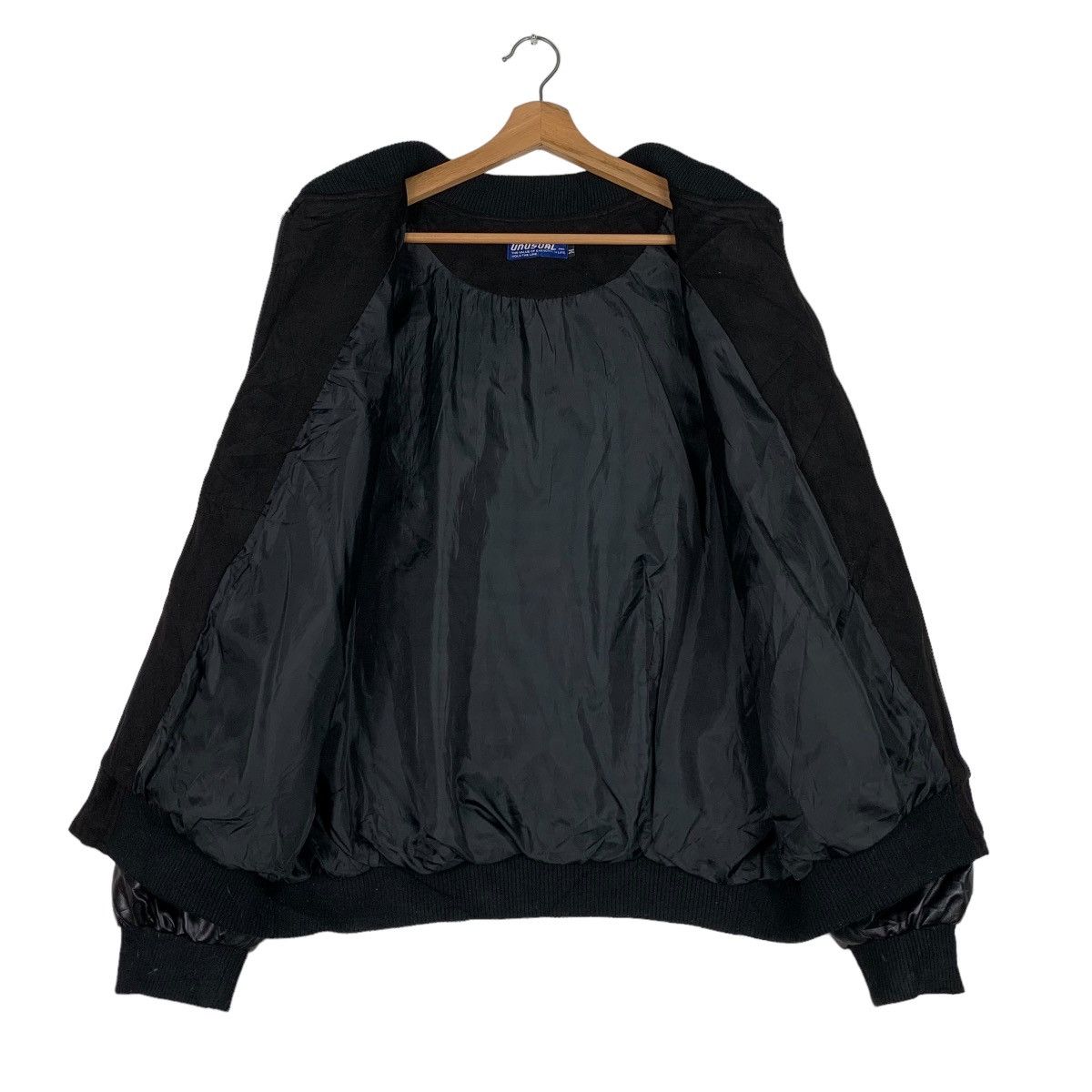 Japanese Brand UNUSUAL ORIGINAL Big Logo Oversized Bomber Jacket #0907-C40 Size US M / EU 48-50 / 2 - 11 Thumbnail