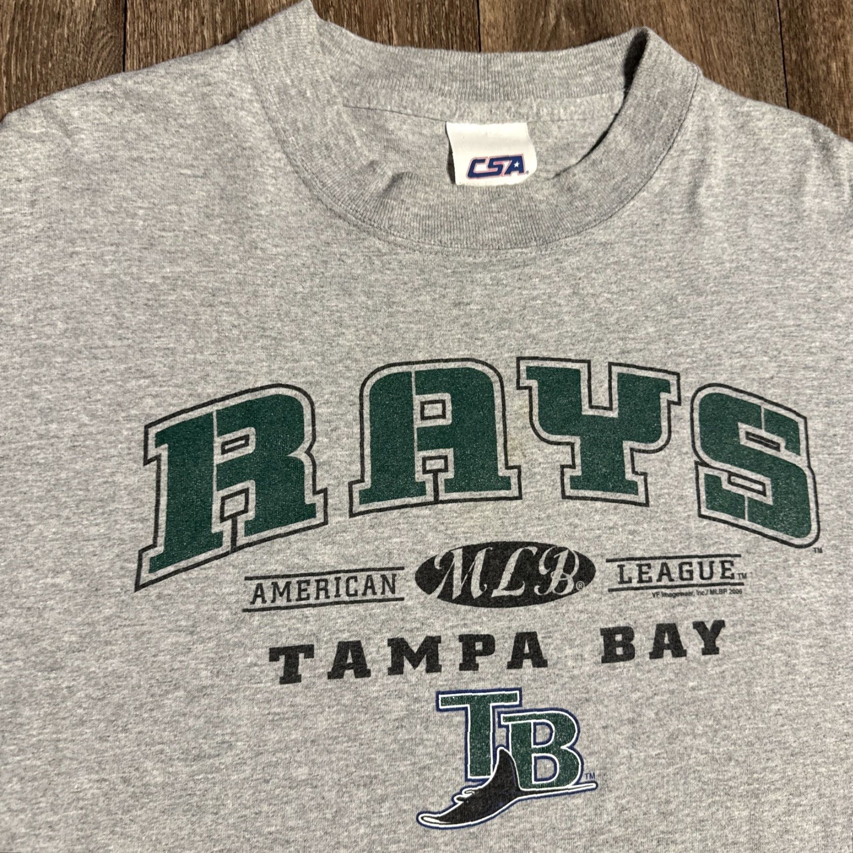 MLB VINTAGE Tampa Bay Devil Rays MLB Gray T-Shirt L Mens 2006 Y2K Baseball Large Size US L / EU 52-54 / 3 - 3 Thumbnail