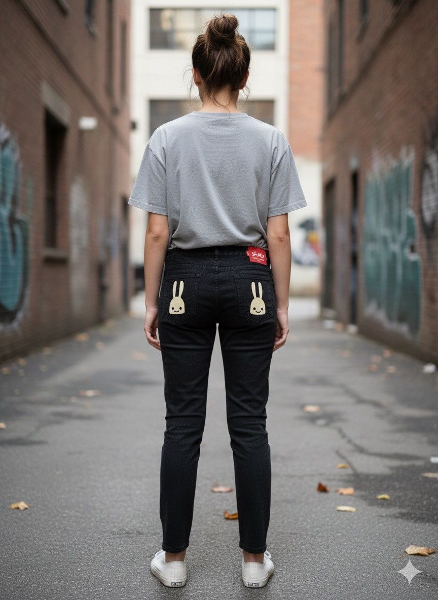 Japanese Brand DESIGNER CUNE Japanese Brand Rabbit Denim Strecth Jeans Size 33" - 2 Thumbnail