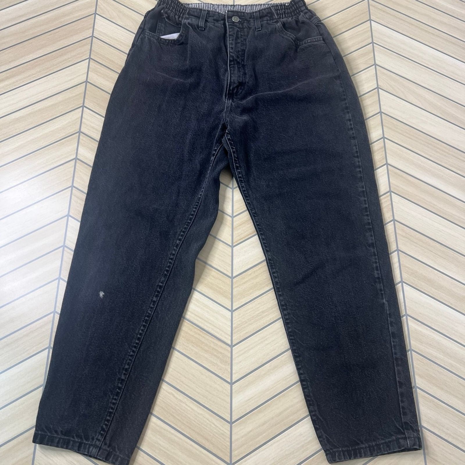 Lee Vintage 80s/90s Lee Black Jeans Women’s 10/12 Petite Size 30" / US 8 / IT 44 - 2 Thumbnail