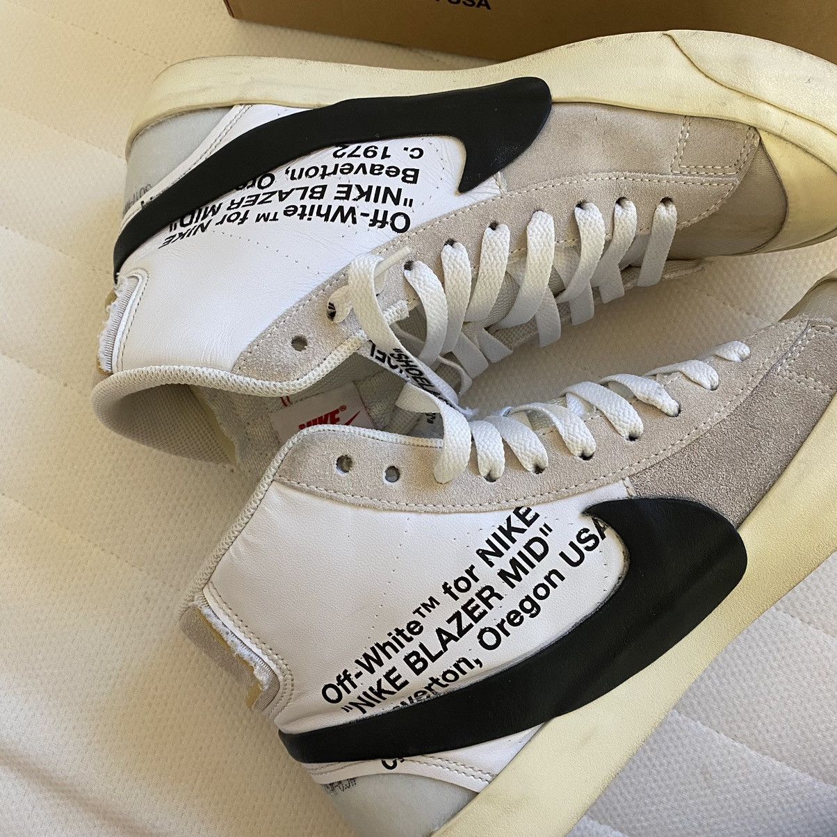 Nike × Off-White Off-White Nike Blazer Mid Size US 8 / EU 41 - 5 Thumbnail
