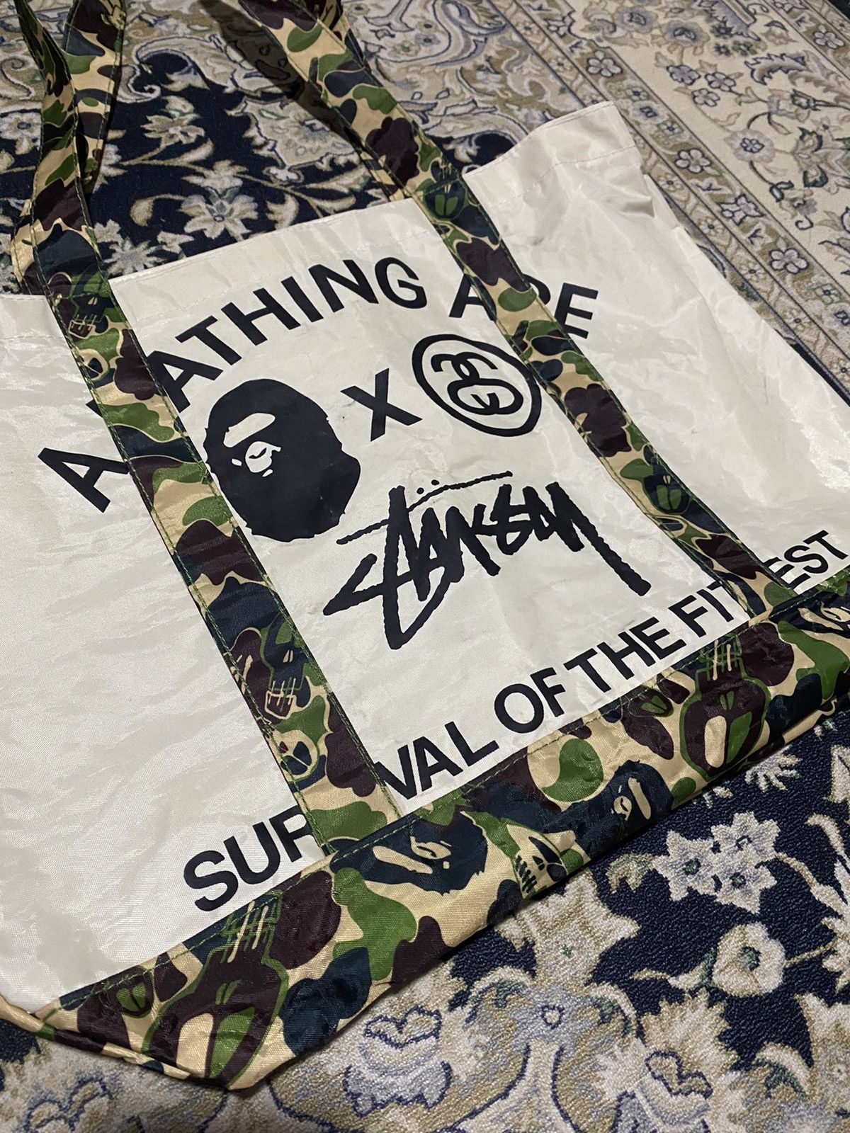 Bape × Stussy Bape x Stussy Tote Bag Size ONE SIZE - 3 Thumbnail
