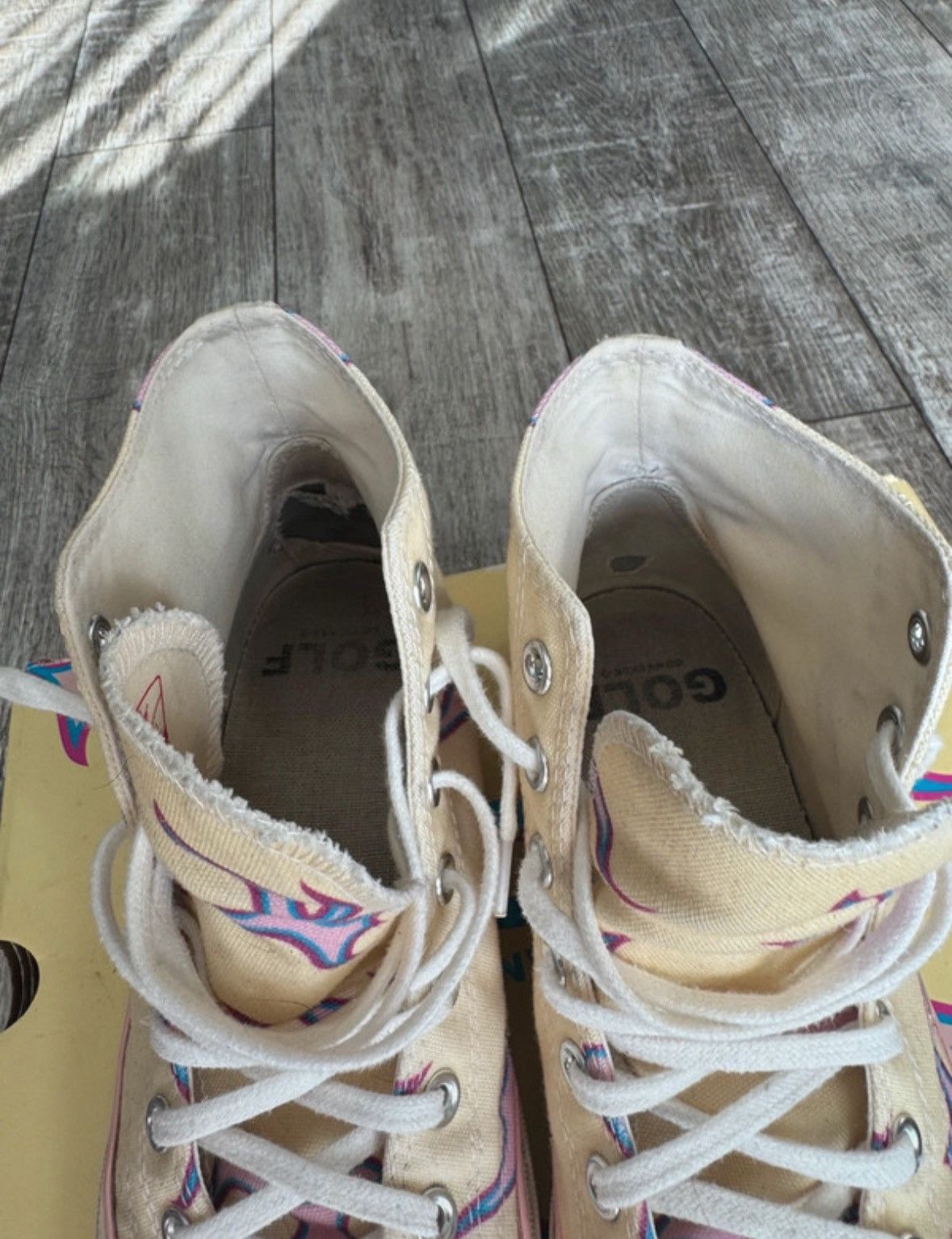 Converse × Golf Wang Converse X Golf Le Fleur Yellow Flame Size US 9.5 / EU 42-43 - 7 Thumbnail