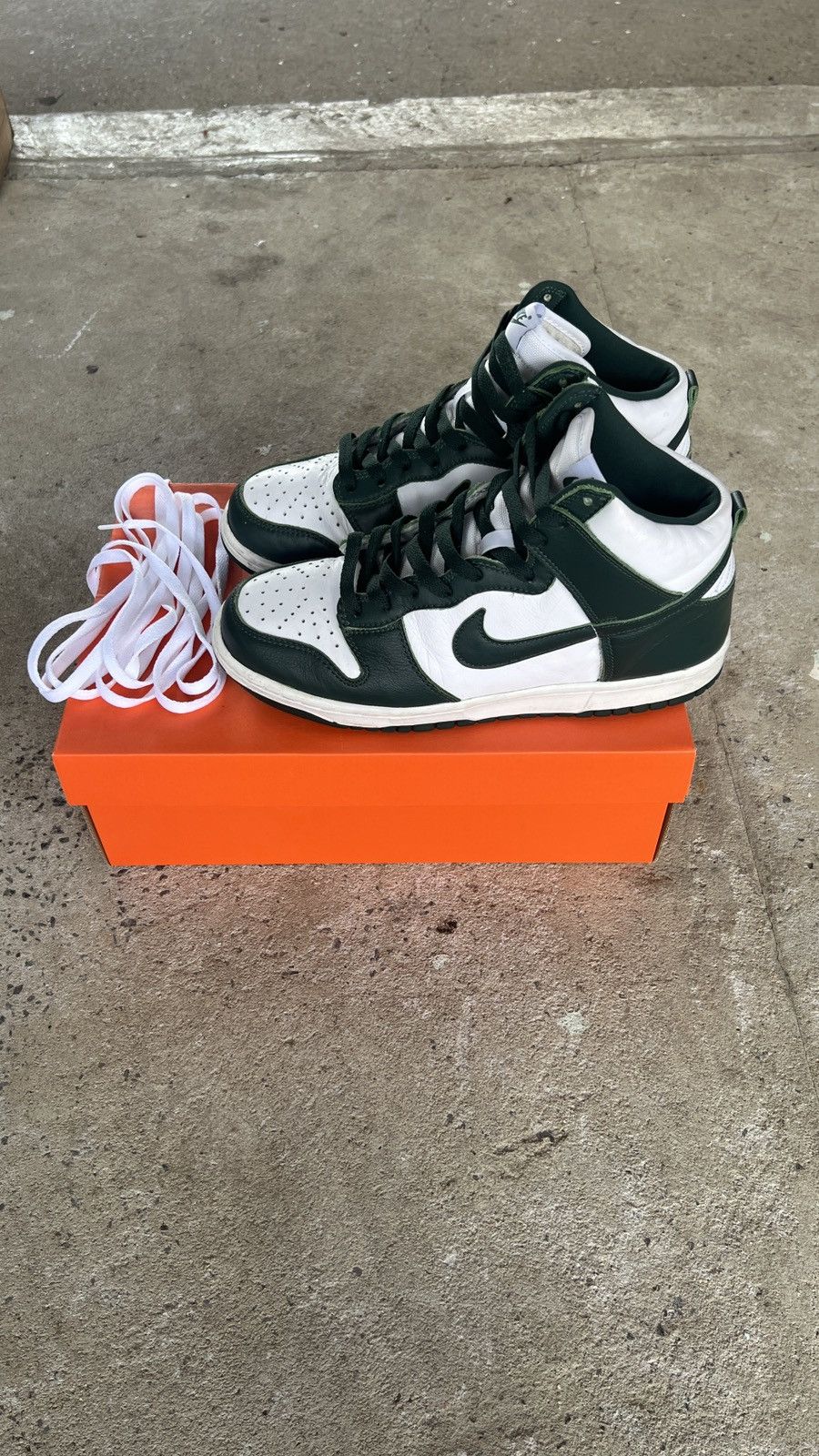 image of Nike Dunk Sp High Spartan Green High Shoes, Men's (Size 8.5)
