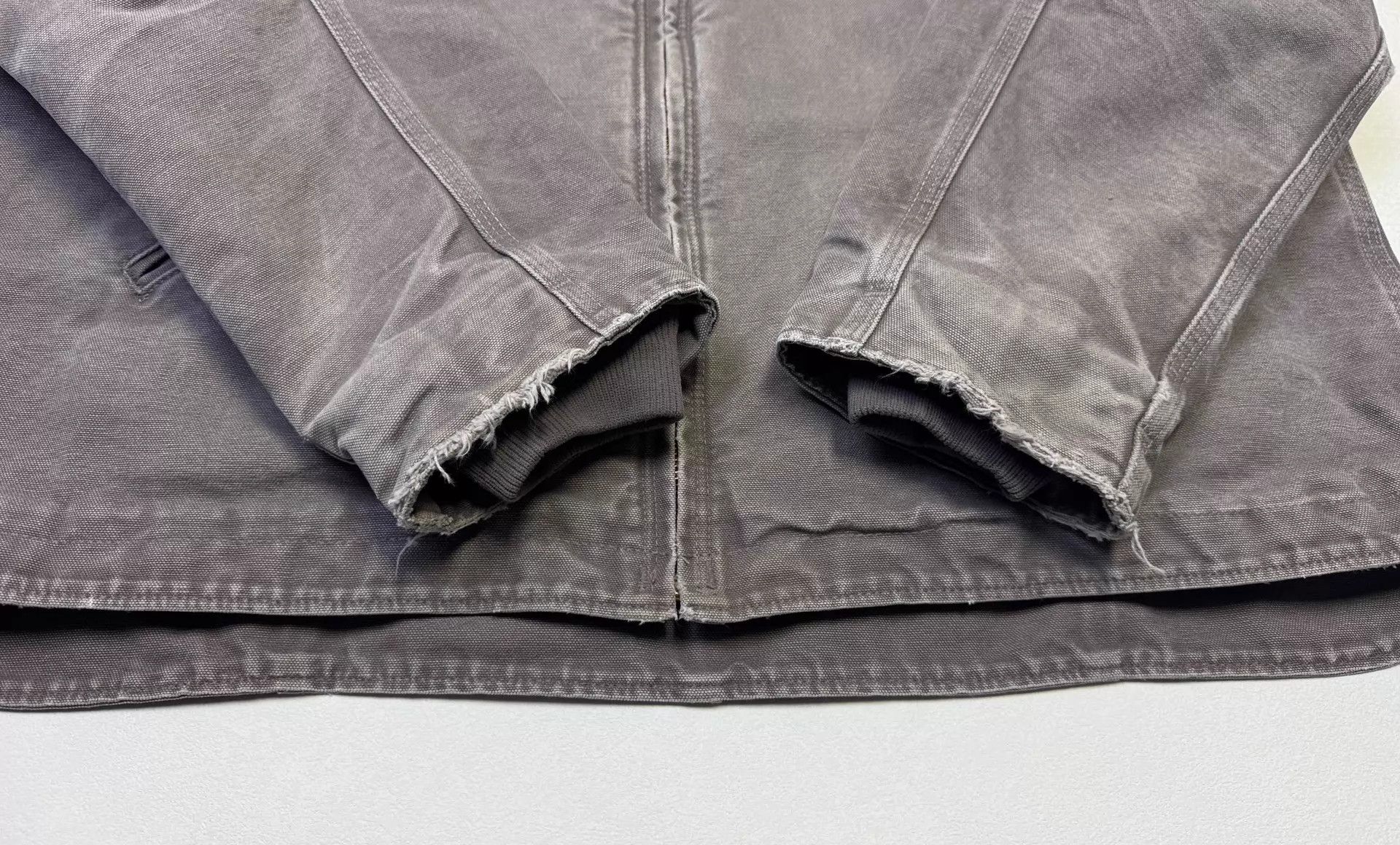 Carhartt Carhartt WJ141 Vintage Washed Taupe Gray XL Jacket Size US XL / EU 56 / 4 - 3 Thumbnail