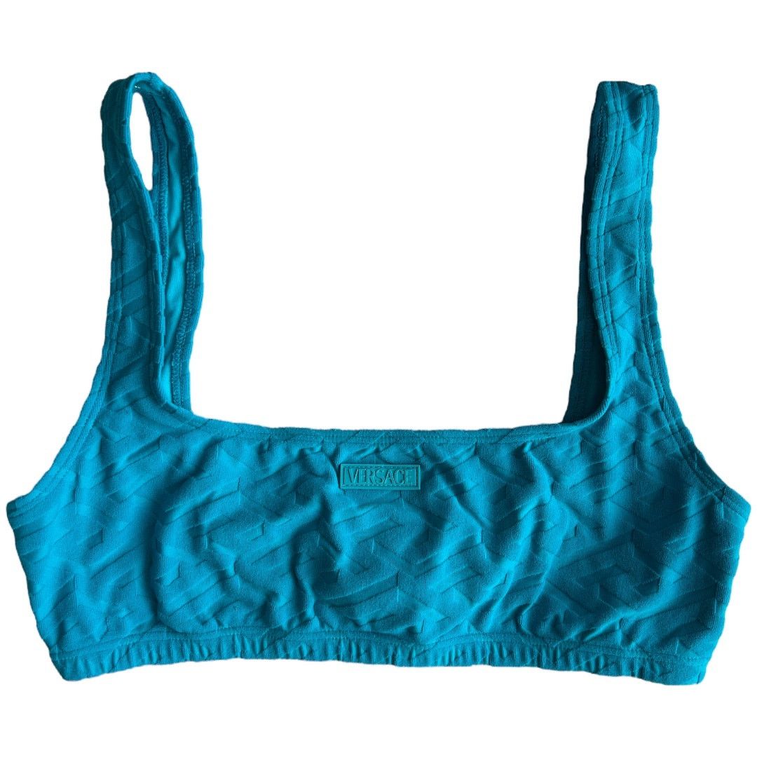Calvin Klein VERSACE Greca Sponge Knit Bikini Top and Bottom Set, XS Size ONE SIZE - 4 Thumbnail