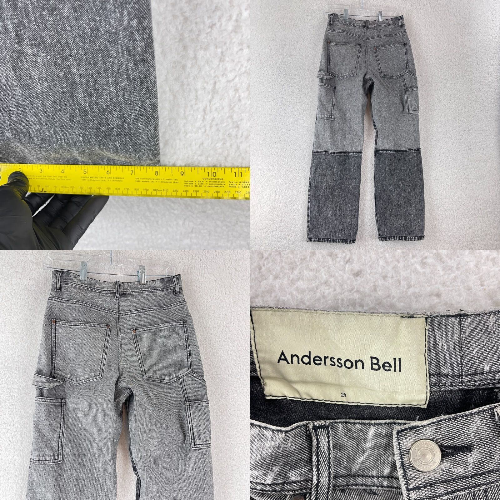 Andersson Bell Andersson Bell Tom Reverse Jeans Size 29 Washed Black Mens Size US 29 - 10 Thumbnail