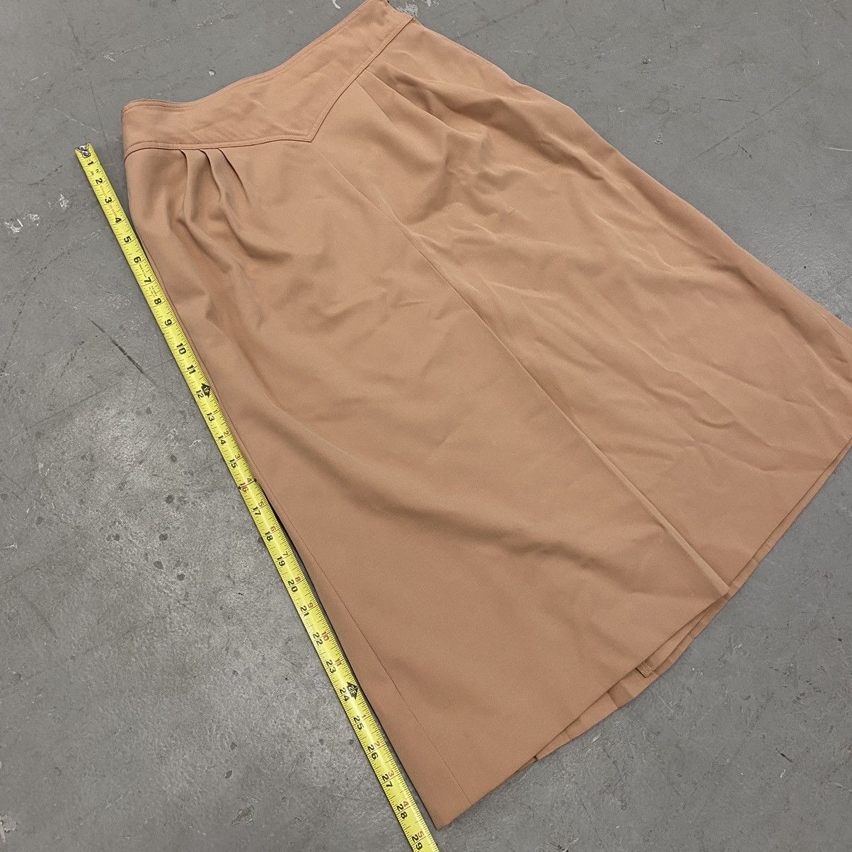 Designer × Gucci × Vintage Vintage 60s 70s Gucci Pink Zip A-Line Wool Midi Skirt ITALY Size 32" / US 10 / IT 46 - 3 Thumbnail