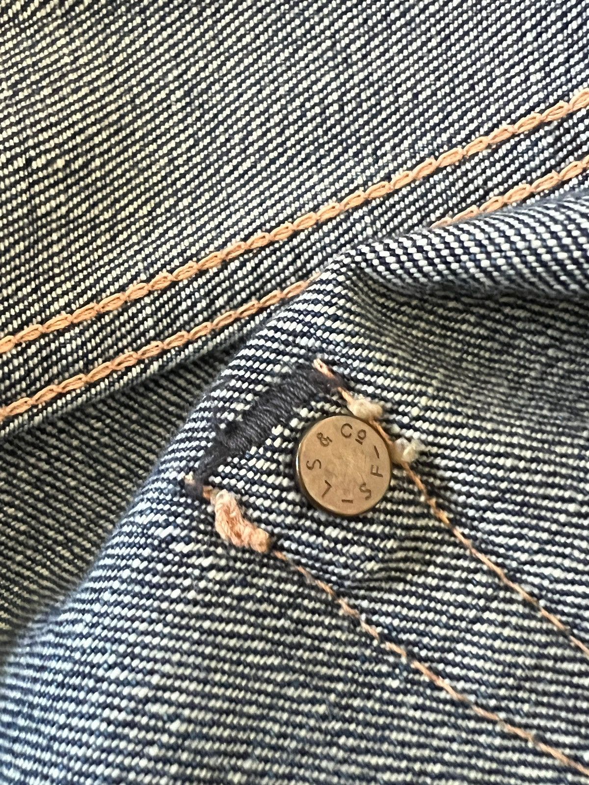 LVC × Levi's × Vintage Vintage LVC Levi’s 501XX Hidden Rivet Selvedge Denim Size US 34 / EU 50 - 20 Thumbnail
