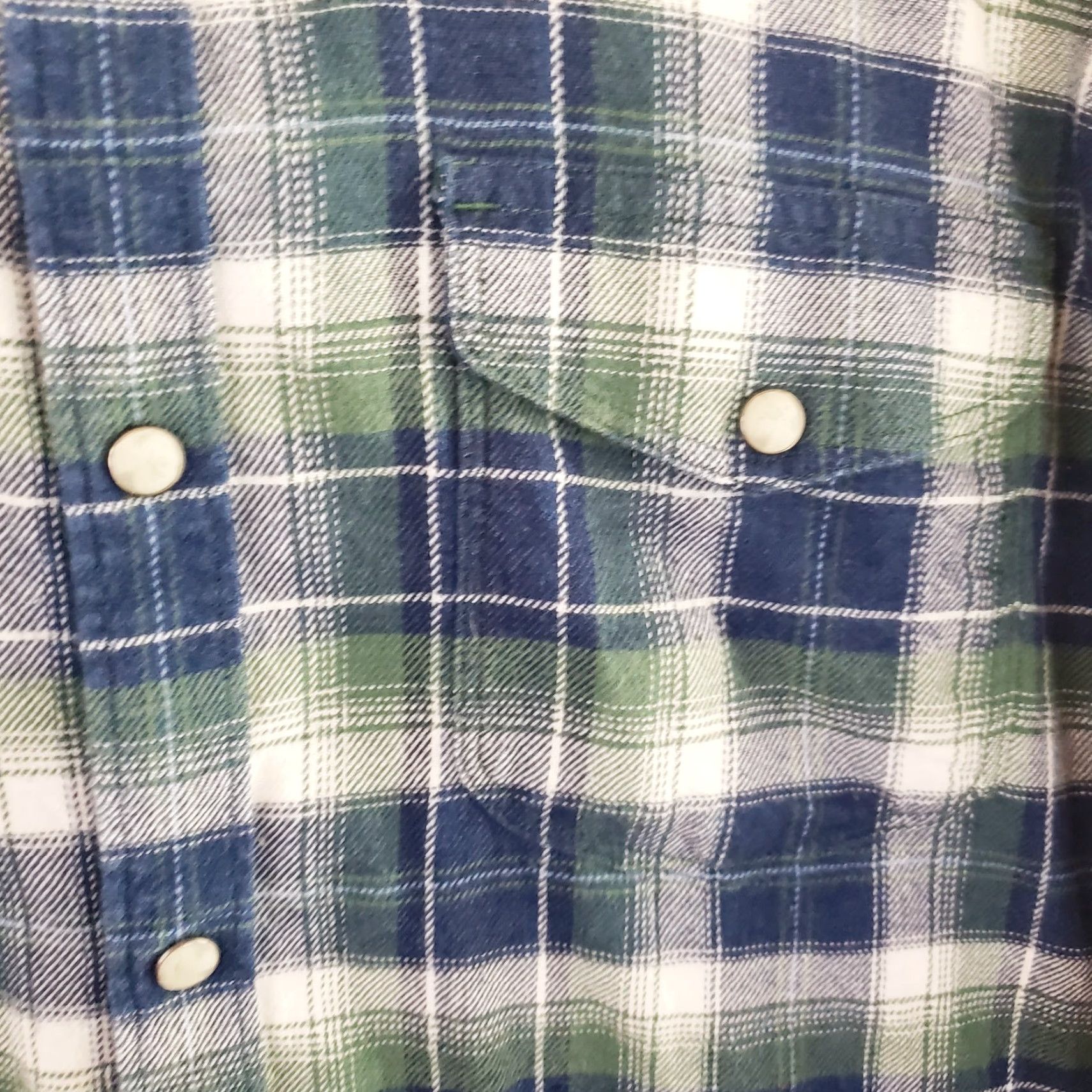 Lucky Brand Lucky Brand Western Pearl Snaps Flannel Saturday Stretch Plaid Long Sleeve Large Shirt Mens Multicolor Size US L / EU 52-54 / 3 - 5 Thumbnail