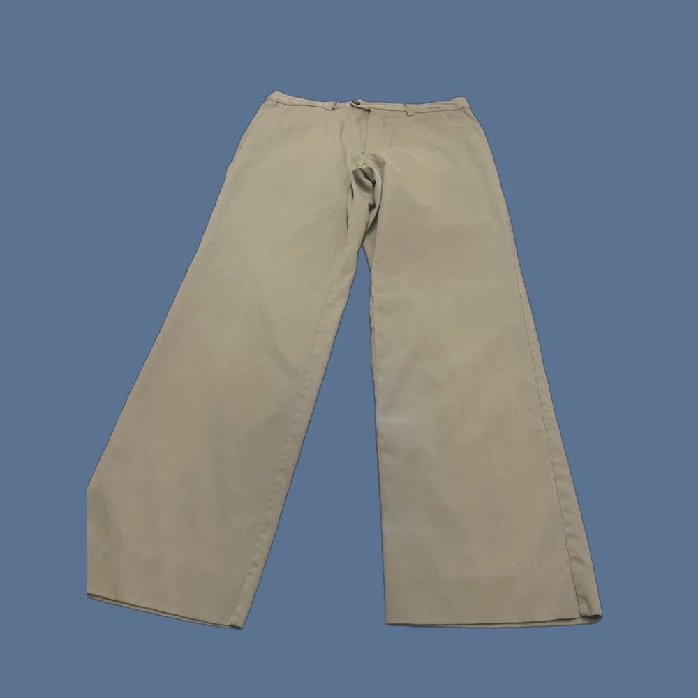 Tommy Bahama Tommy Bahama Pants Mens 34X32 Beige Khaki Silk Blend Chino Trouser Flat Front Flat Front Zip Pockets Straight Line Casual Workwear 34 32 Size US 34 / EU 50 - 1 Thumbnail