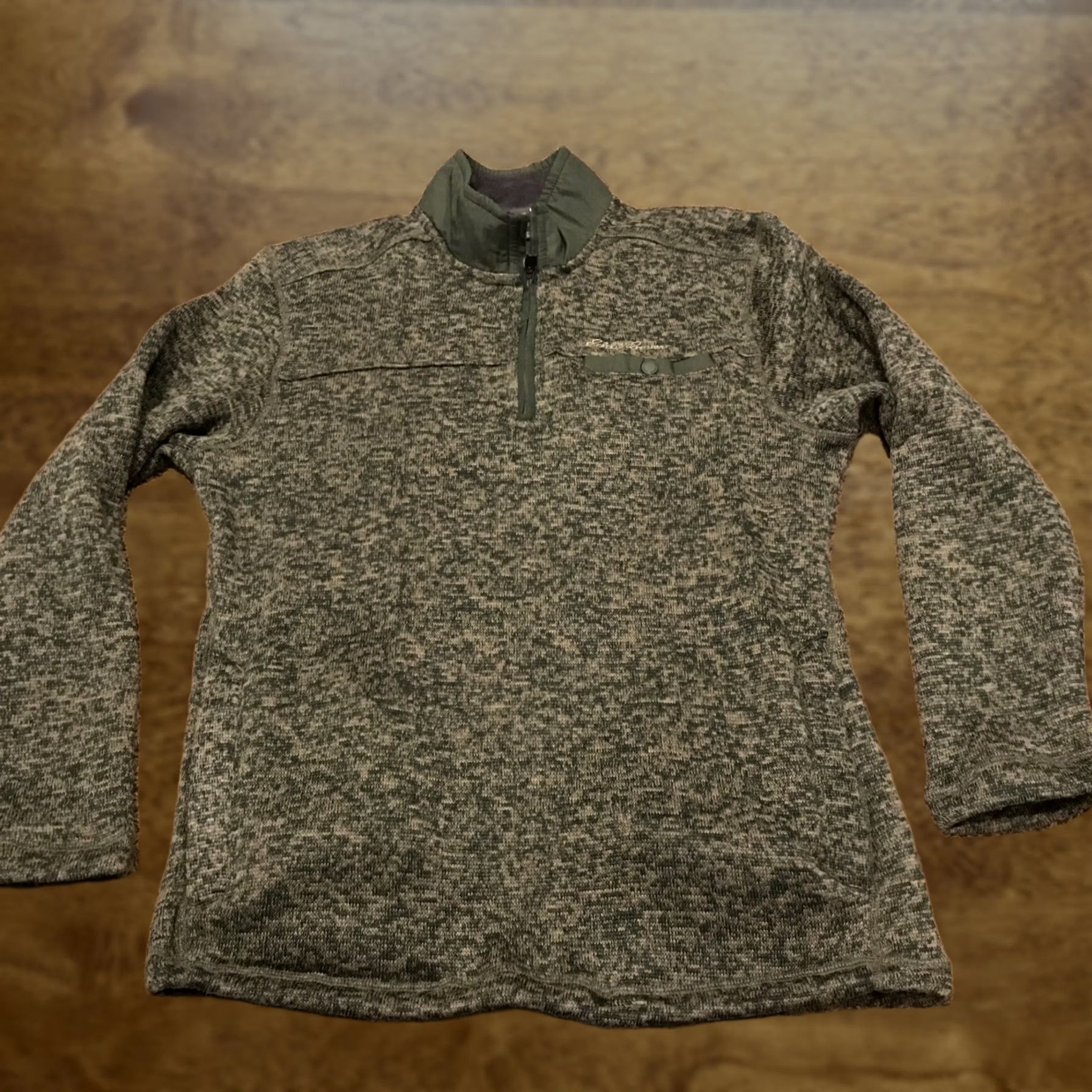 Eddie Bauer Eddie Bauer Mens S Sweater Fleece 1/4 Zip Green Polyester Pullover Outdoor B23 Size US S / EU 44-46 / 1 - 1 Thumbnail