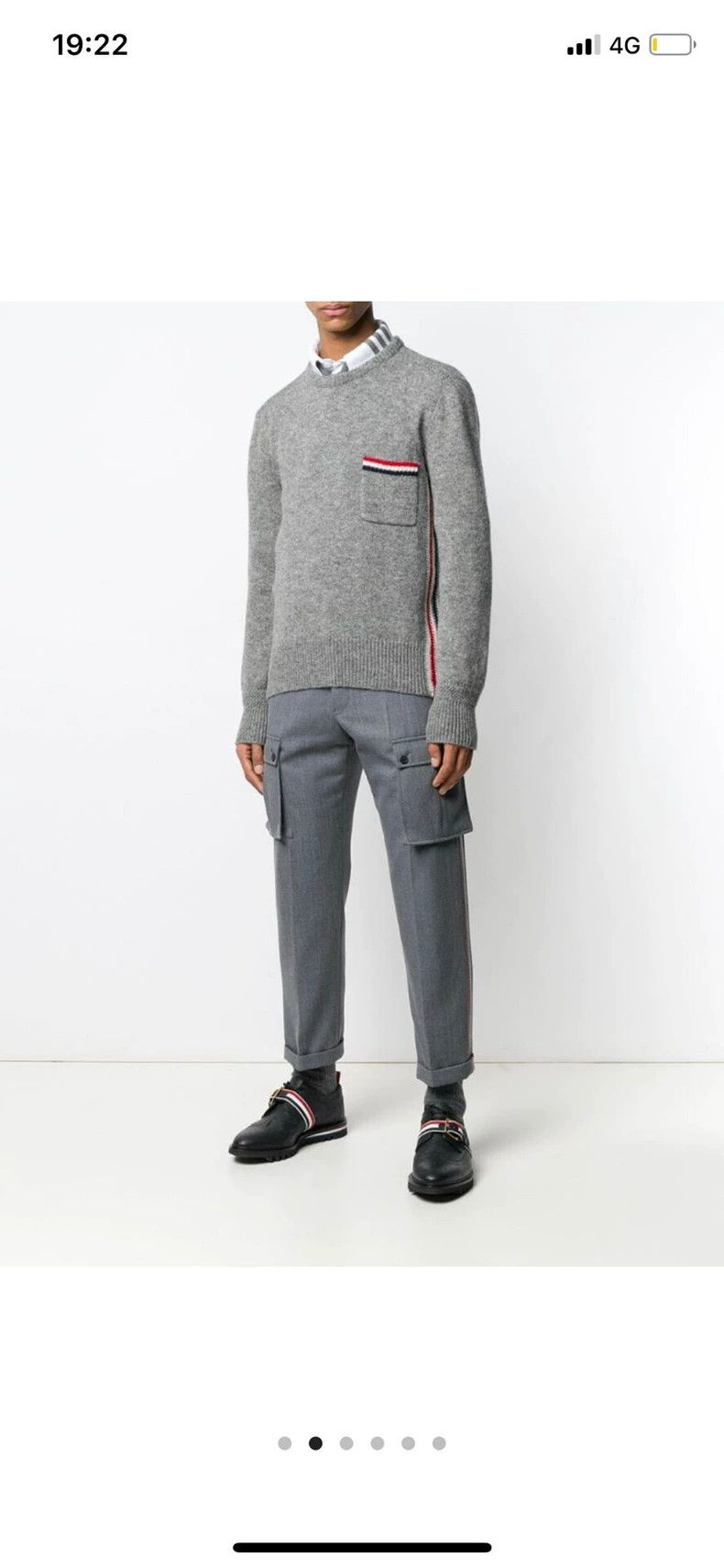 Thom Browne Thom Browne The horsehair sweater is grey Size US XS / EU 42 / 0 - 8 Thumbnail