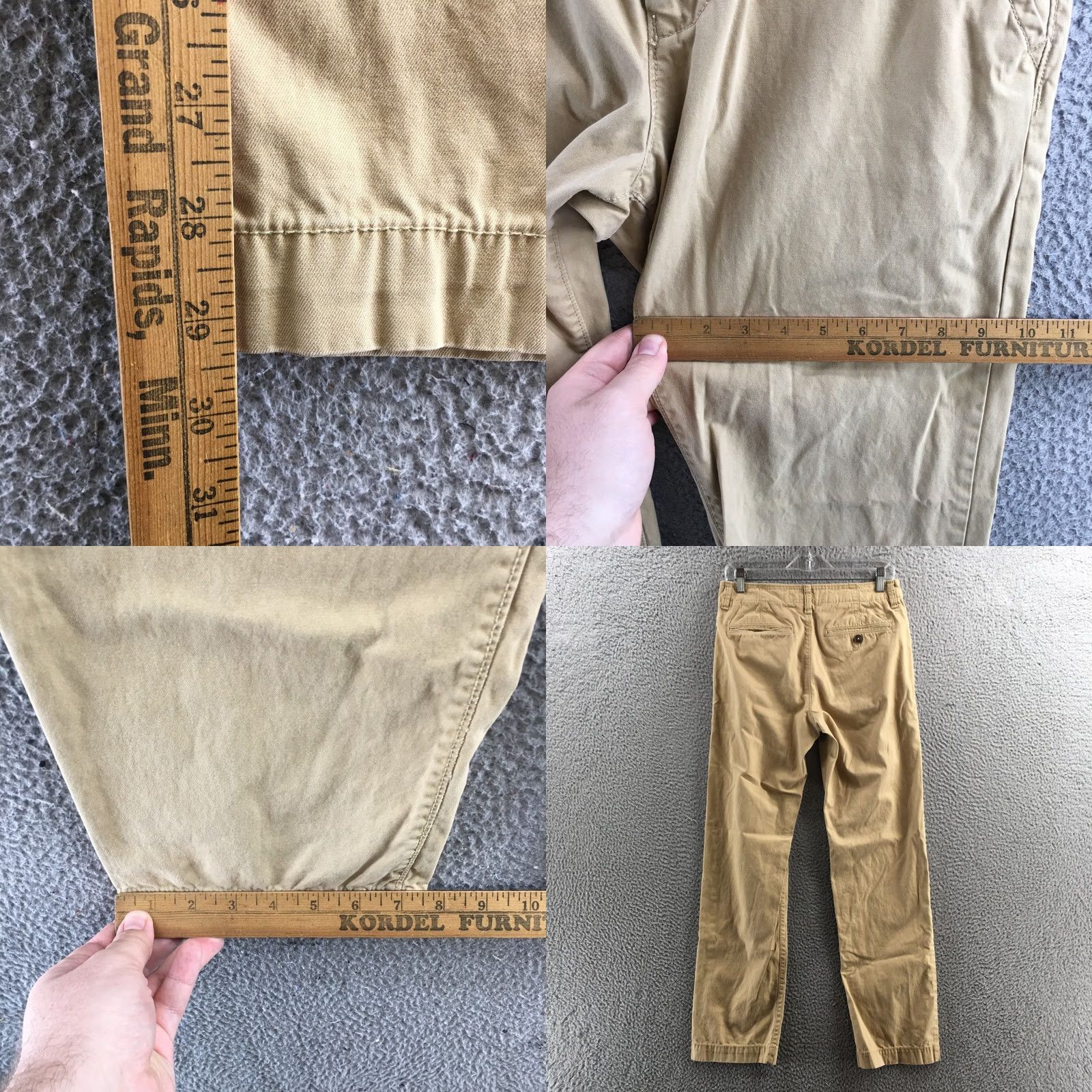 American Eagle Outfitters American Eagle Outfitters Original Straight Chino Pants Mens 28x32 Beige Cotton - Vintage Size US 28 / EU 44 - 8 Thumbnail