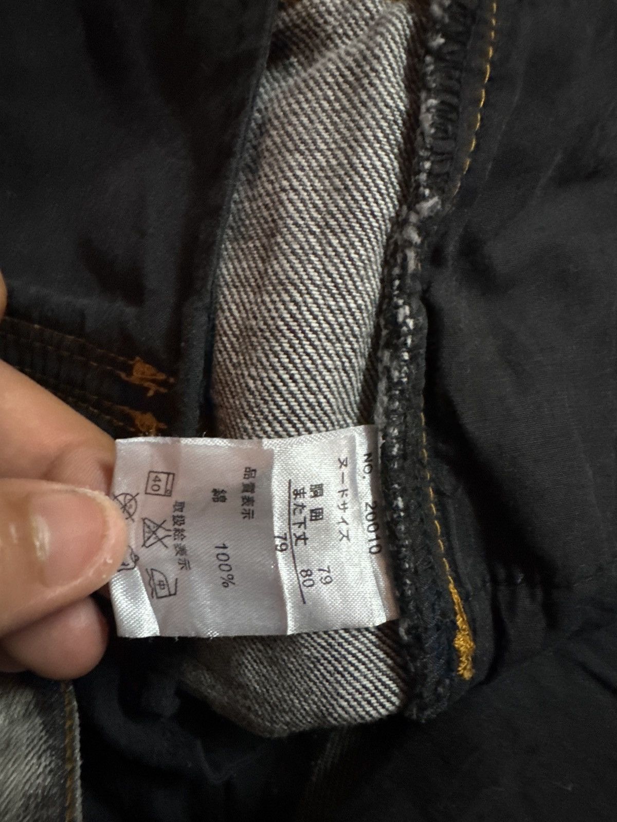 If Six Was Nine VOMANIE MULTI POCKET ACID WASH STYLE CARGO DENIM Size US 31 - 16 Thumbnail