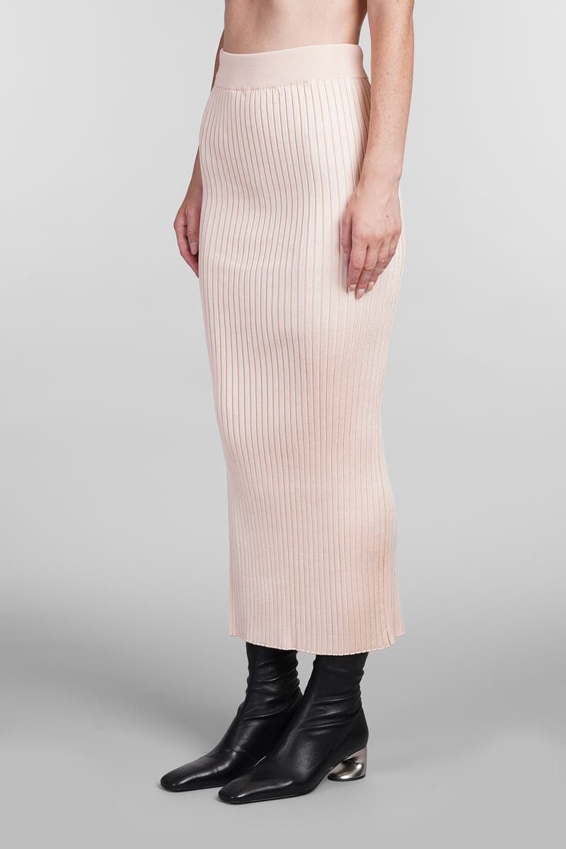 Jil Sander o1y1025 Midi Skirt in Light Pink Size 28" / US 6 / IT 42 - 2 Thumbnail