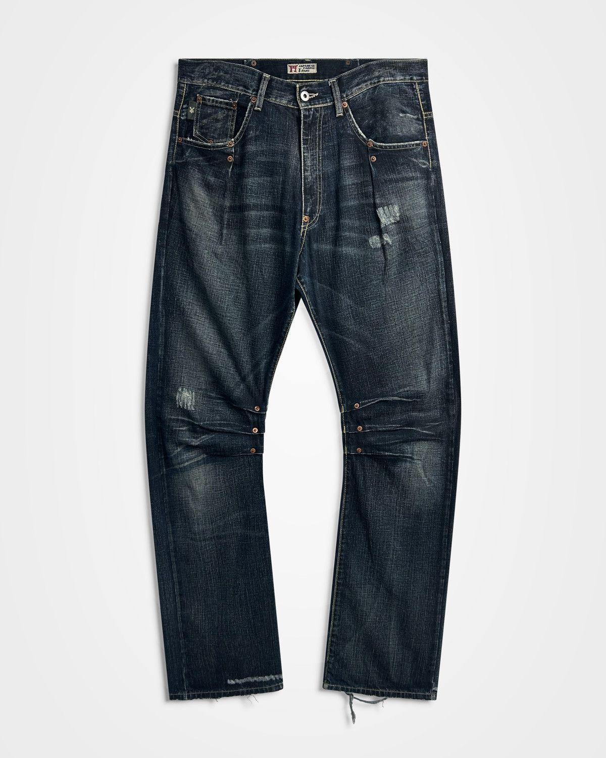 Michiko Koshino Michiko Koshino, Yen Jeans Multi-Dart Rivet Jeans Size US 34 / EU 50 - 1 Thumbnail