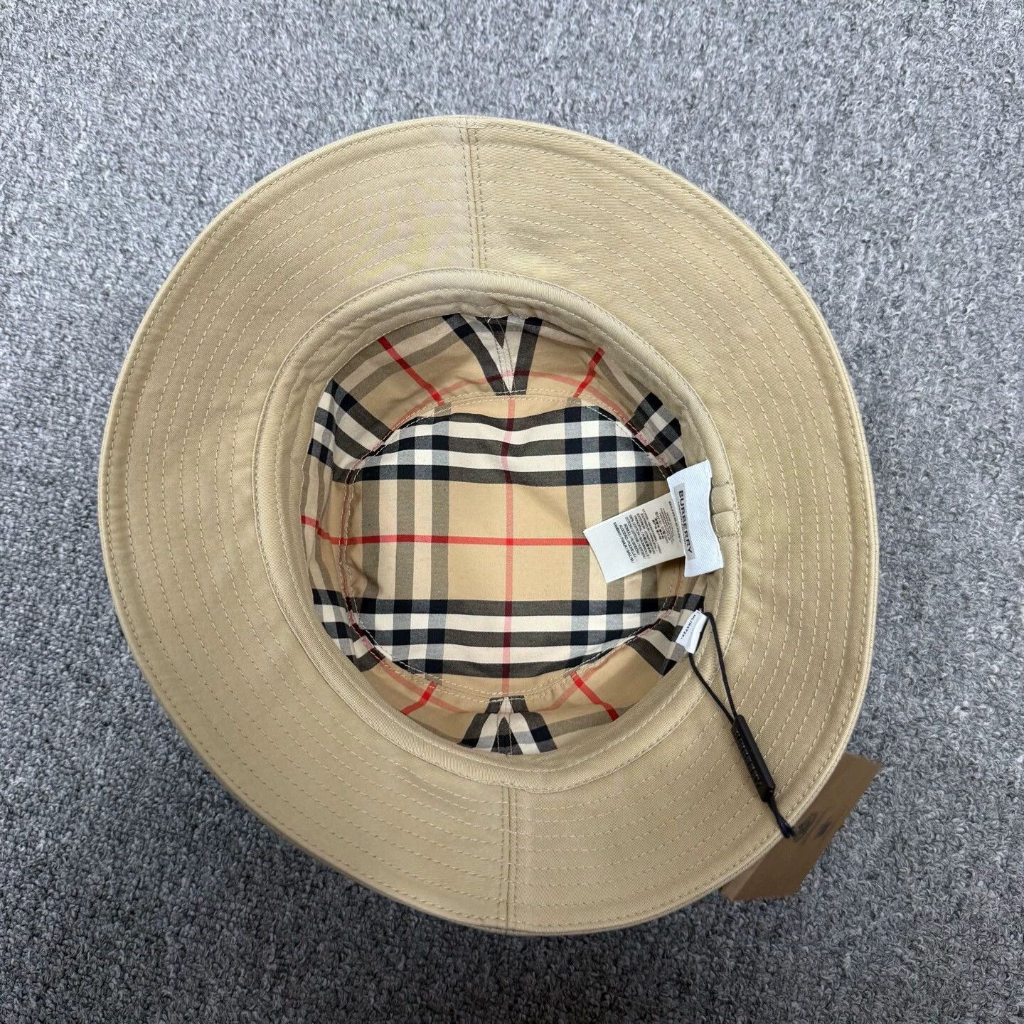 Burberry Burberry Khaki Check Fisherman Hat S New With Tags Size ONE SIZE - 4 Thumbnail