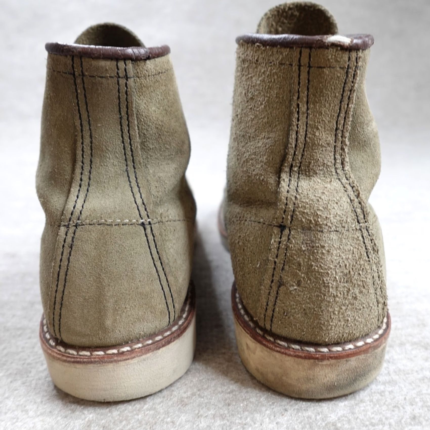 Nigel Cabourn Red Wing Shoes Boots 8.5 Gray Suede Roughout 8139 Nigel Cabourn 2010 Mens Combat Leather Gray Boots Size US 9 / EU 42 - 4 Thumbnail