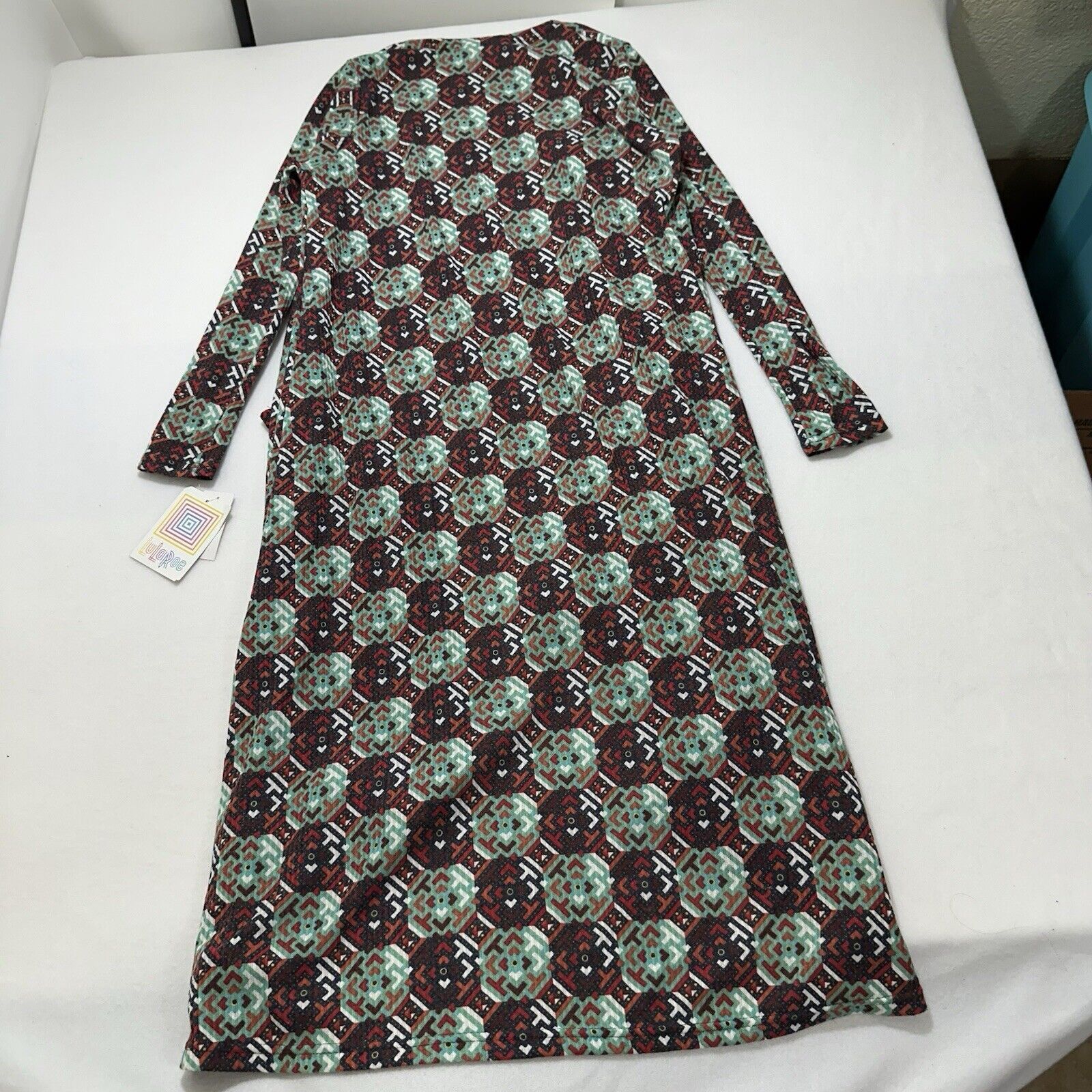 Other LuLaRoe Sarah Small Duster Cardigan Sweater Pocket Geometric Size S / US 4 / IT 40 - 10 Thumbnail