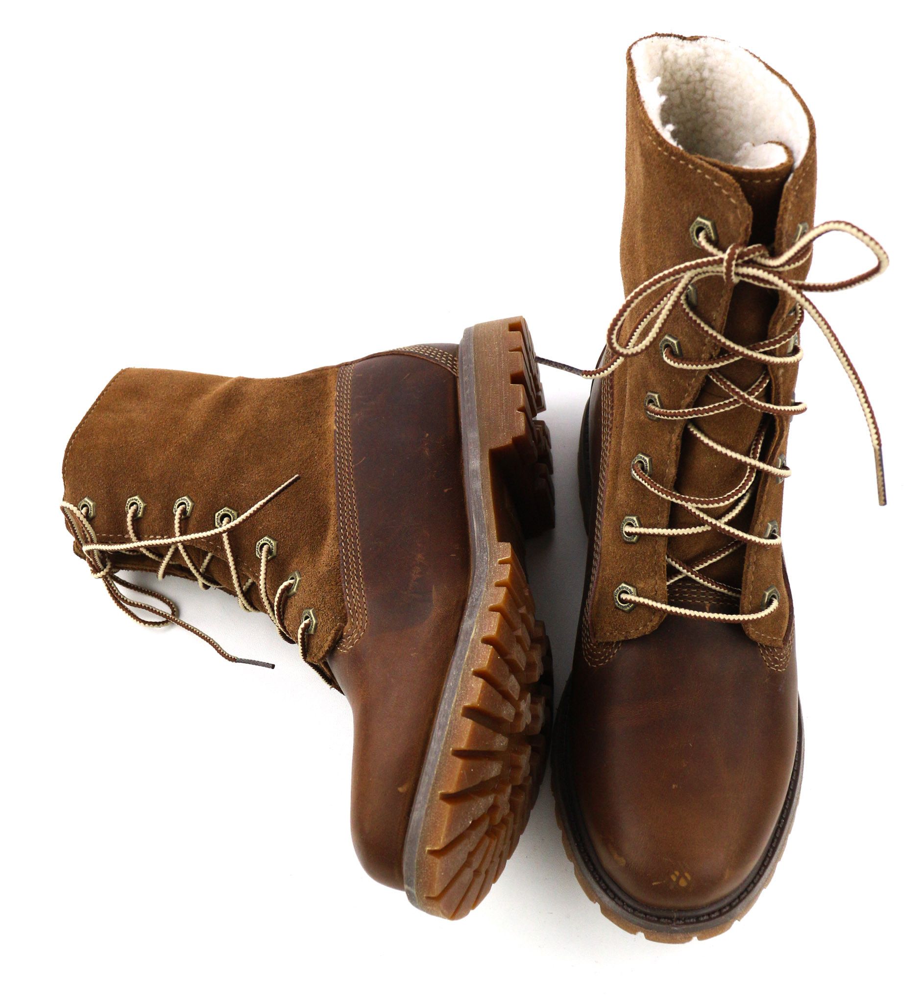 Timberland 8328R-A6098 EU38.5/39 Brown Leather High Top Shoes 80840 Size US 7.5 / IT 37.5 - 7 Thumbnail