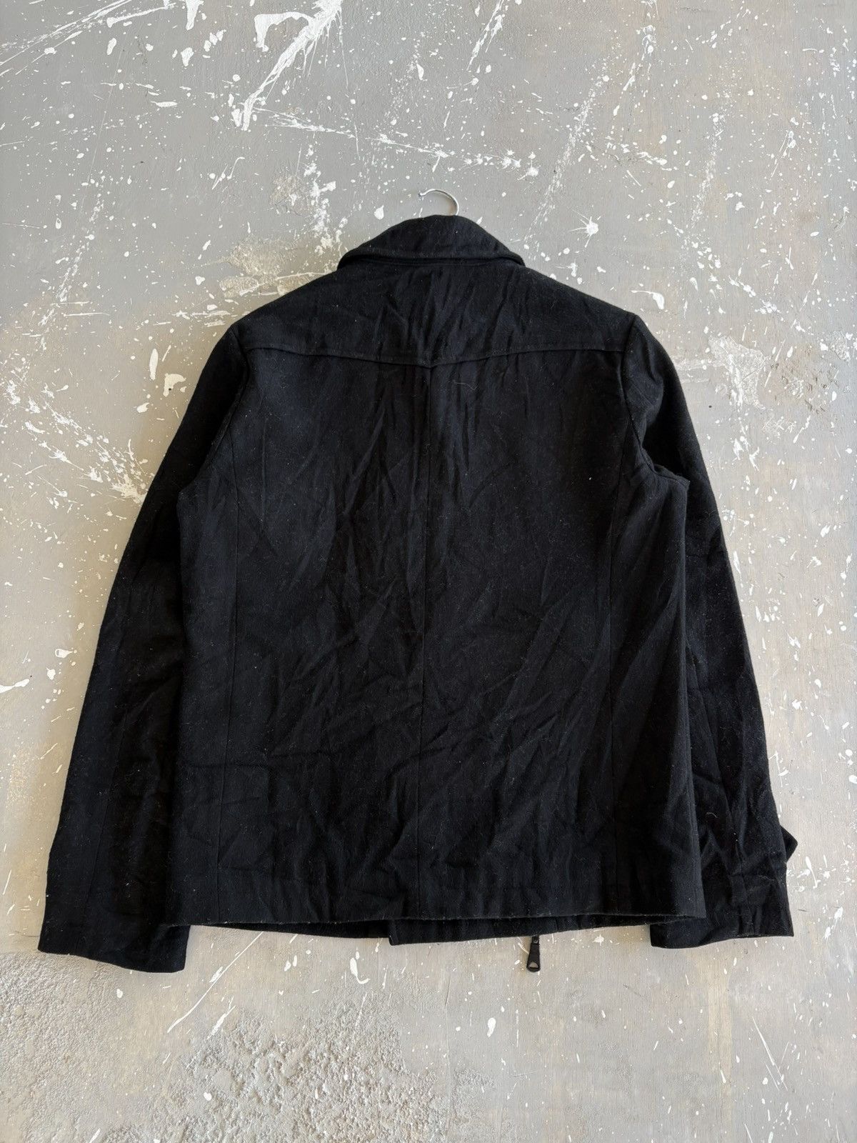 semanticdesign Semantic Design Black Double Breasted Wool Pea Coat Jacket Size US M / EU 48-50 / 2 - 8 Thumbnail