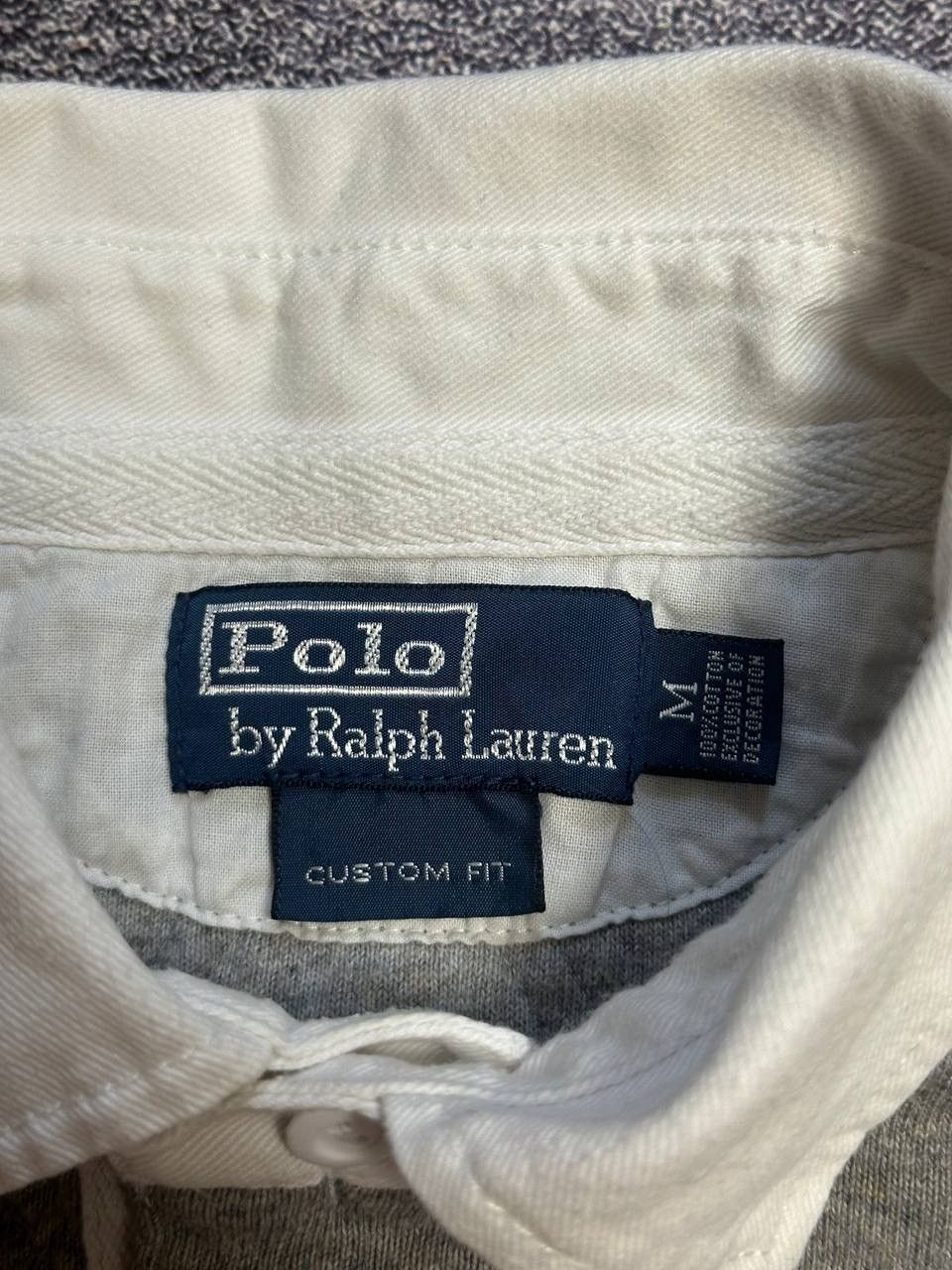 Japanese Brand × Polo Ralph Lauren × Vintage Polo Ralph Lauren Pony Logo Long Sleeve Navy Rugby Shirt Size US M / EU 48-50 / 2 - 10 Thumbnail