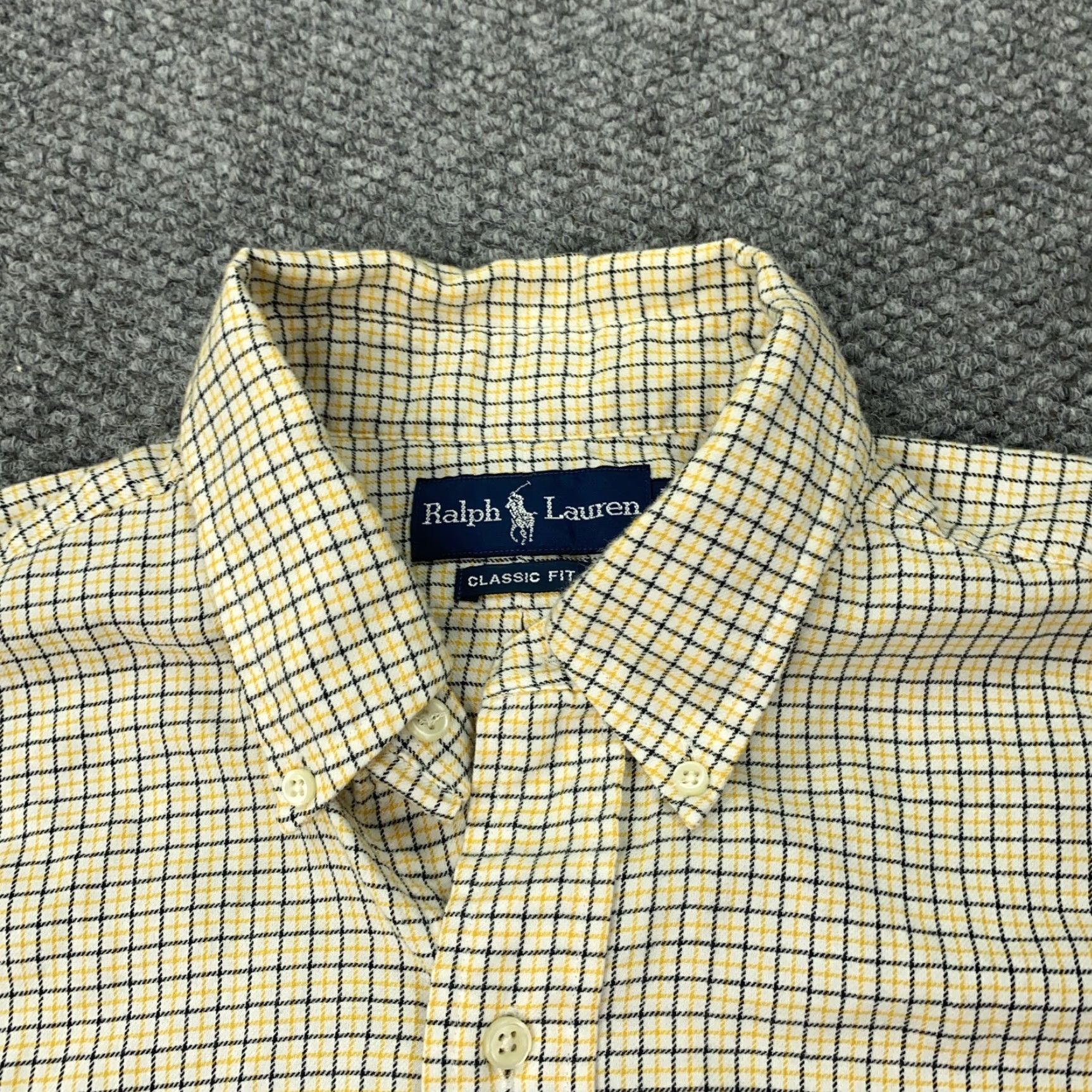 Ralph Lauren VINTAGE Ralph Lauren Shirt Men Large Classic Fit Button-Down Long Sleeve Check Plaid Cotton Size US L / EU 52-54 / 3 - 3 Thumbnail