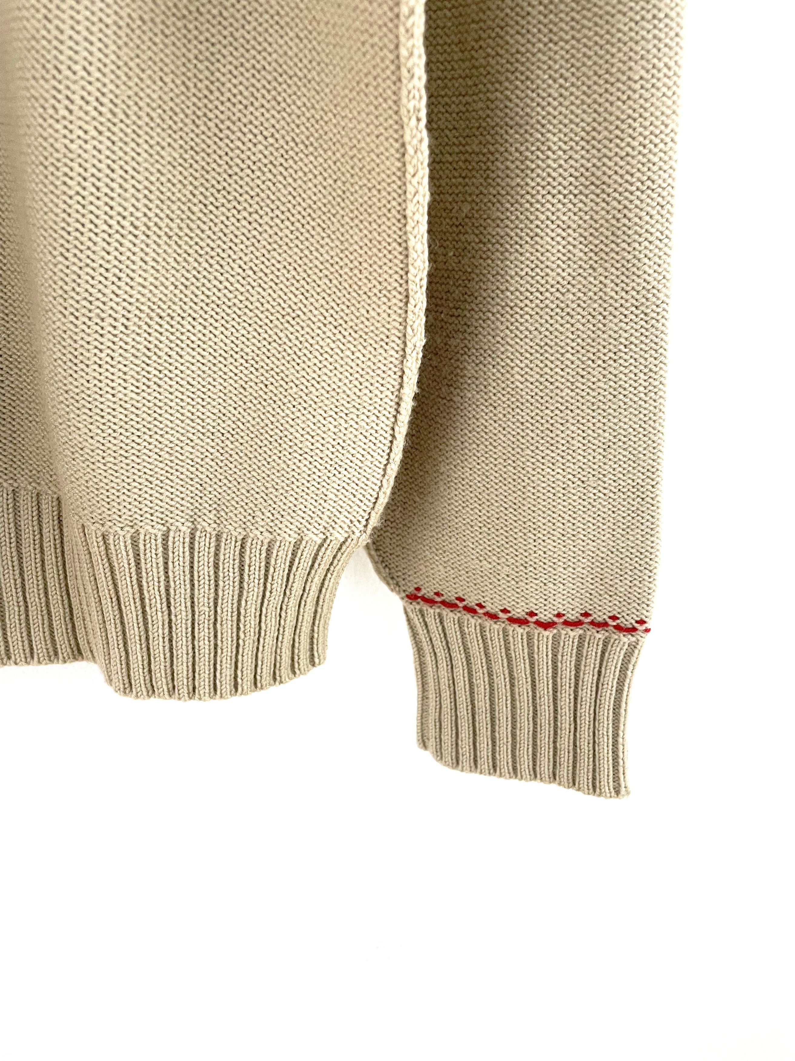 Yohji Yamamoto Against All Risks Contrast Stitch Sweater Size US XL / EU 56 / 4 - 11 Thumbnail