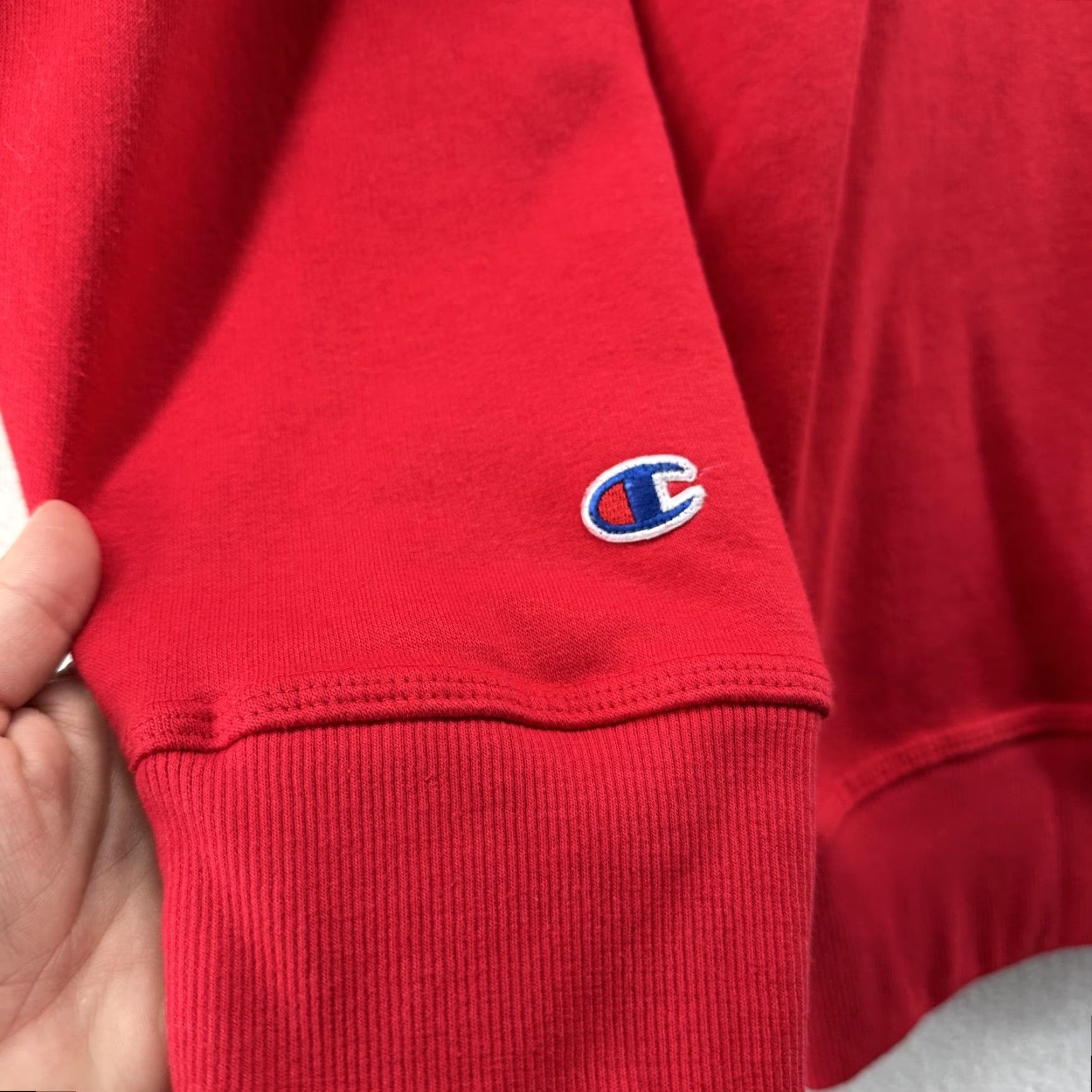 Champion Champion Sweatshirt Mens XL Red Fleece Crewneck Pullover Embroidered Logo Top All Seasons Size US XL / EU 56 / 4 - 6 Thumbnail