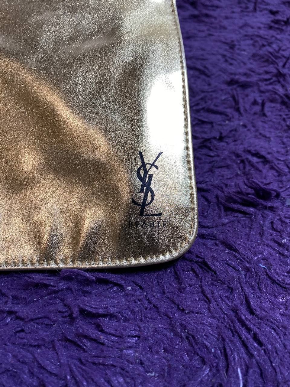 Yves Saint Laurent Yves Saint Laurent YSL Faux Leather Makeup Bag Size ONE SIZE - 6 Thumbnail