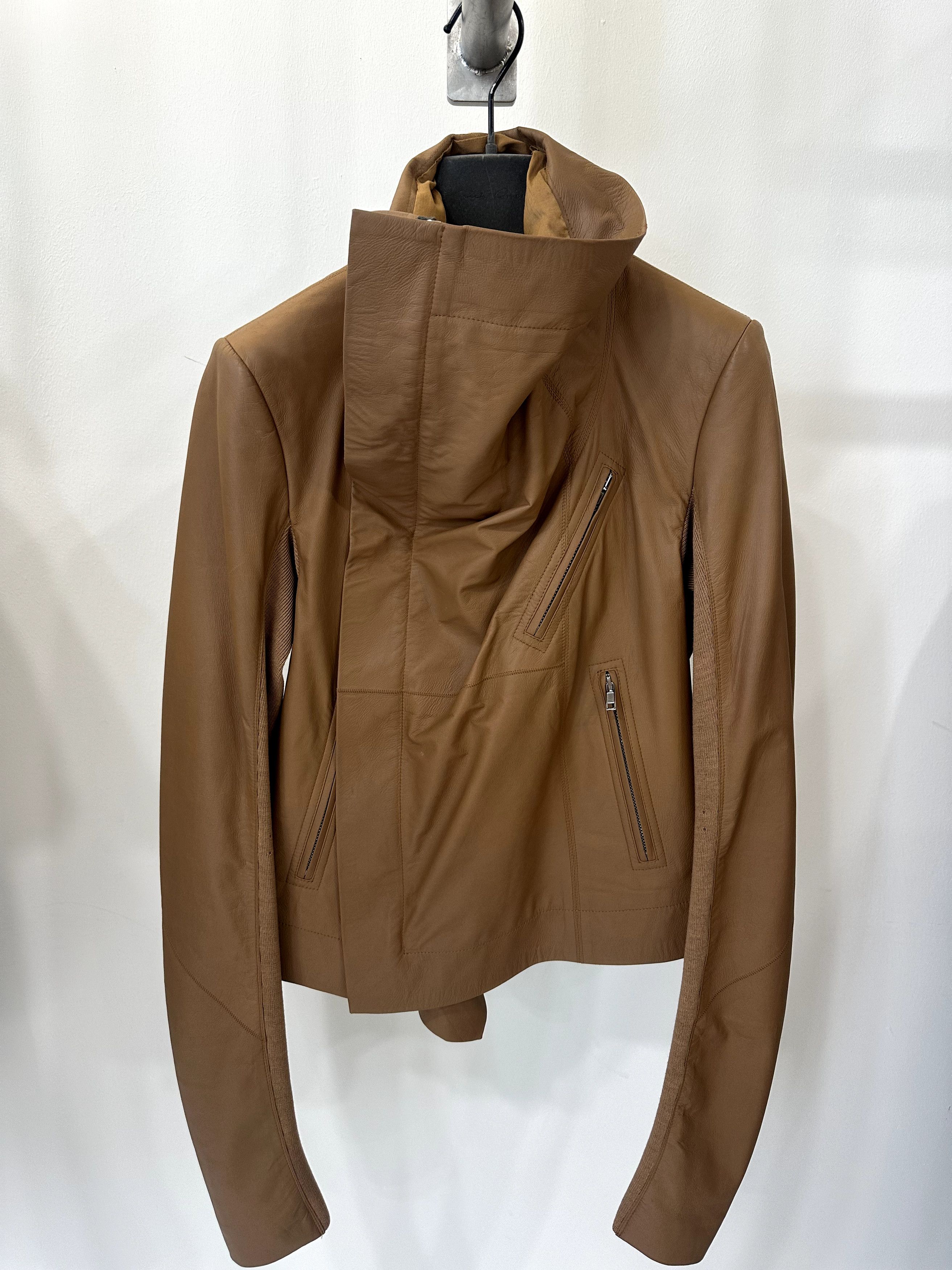 Rick Owens Rick Owens Asymmetric Leather Biker Jacket Size M / US 6-8 / IT 42-44 - 1 Thumbnail