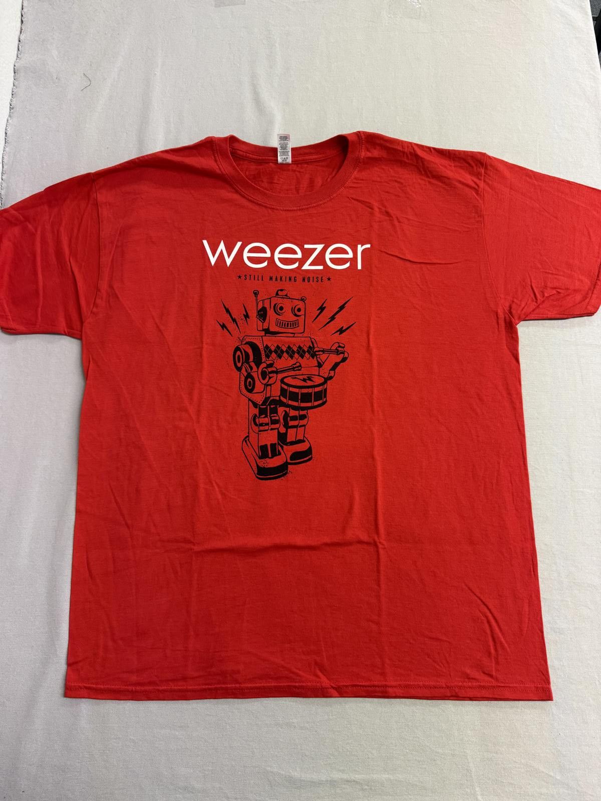Gildan Weezer Drummer Robot T-shirt Still Making Noise Tee - XL Size US XL / EU 56 / 4 - 1 Thumbnail