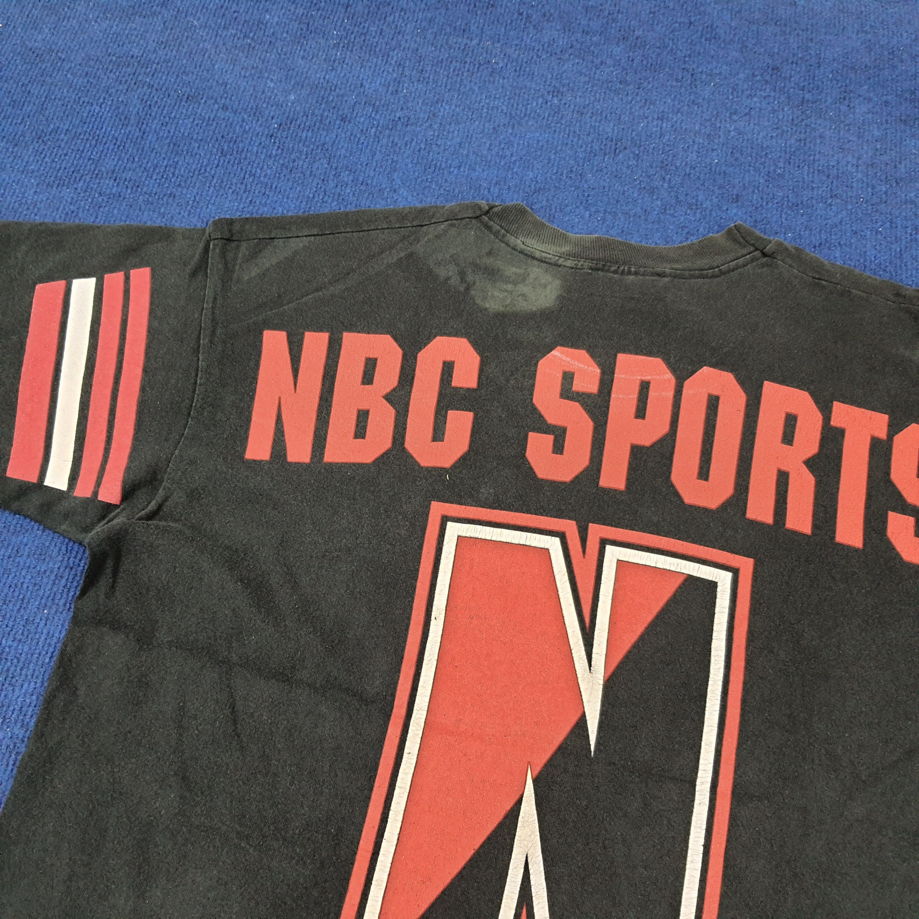 Pro Player × Vintage Vintage 90s NBC Sports Pro Player Broadcast Tshirt Size US XL / EU 56 / 4 - 5 Thumbnail