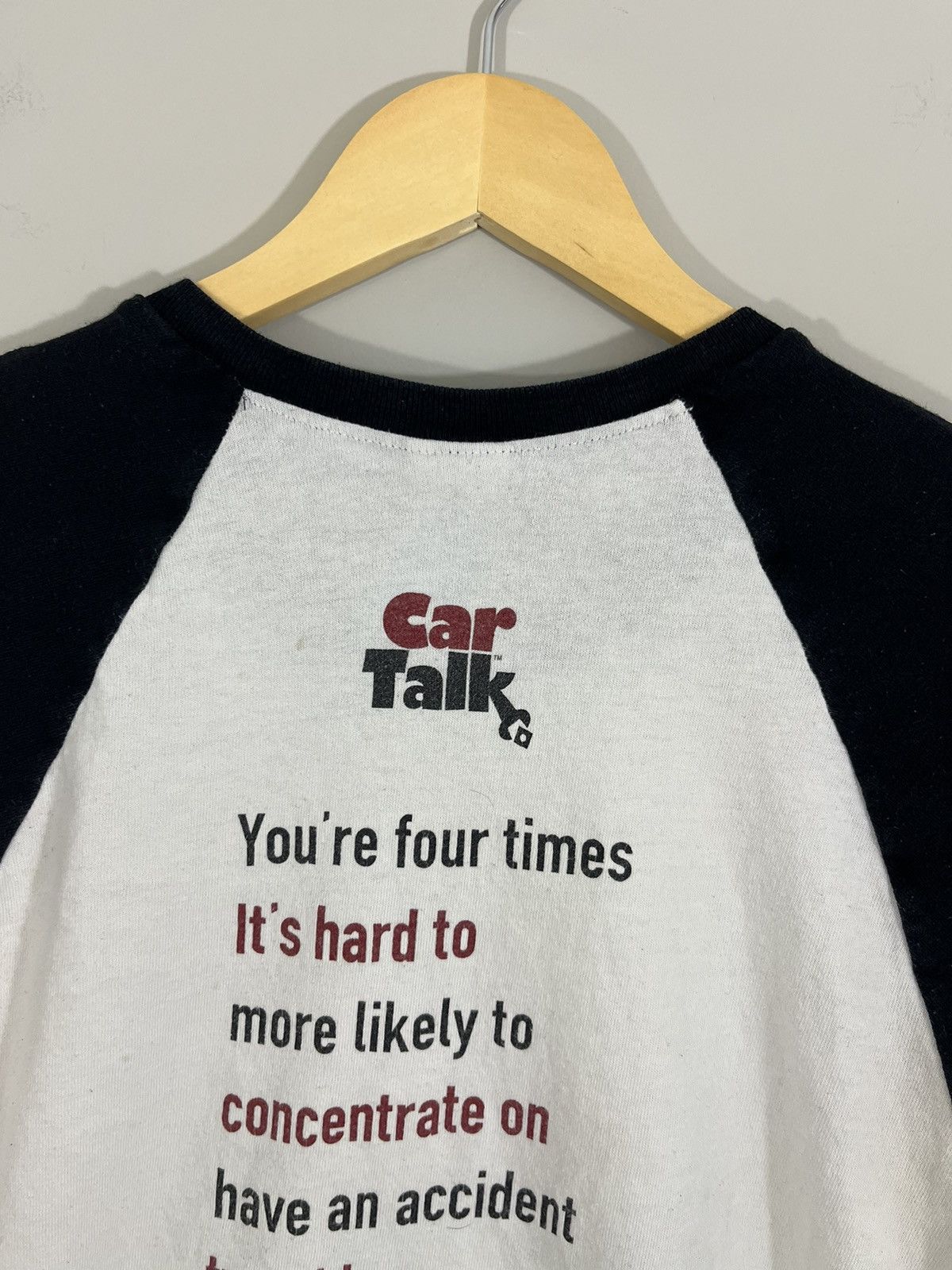 Vintage Anti Texting Driving Faded Baseball Tee Size US L / EU 52-54 / 3 - 7 Thumbnail