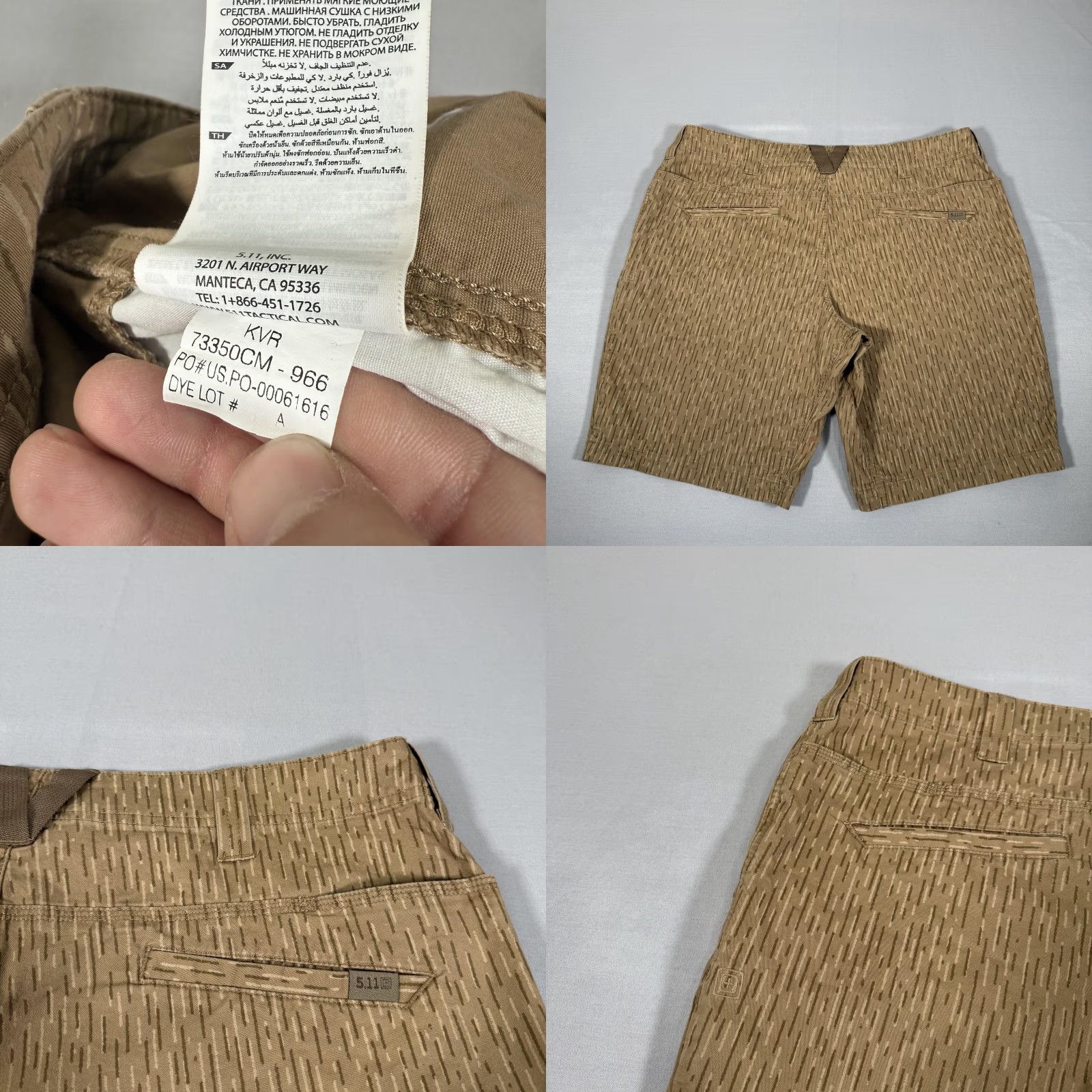 Vintage 5.11 Tactical Shorts Mens 38 Beige Camouflage Chino Stretch Work Outdoor Hike Casual Size US 38 / EU 54 - 8 Thumbnail