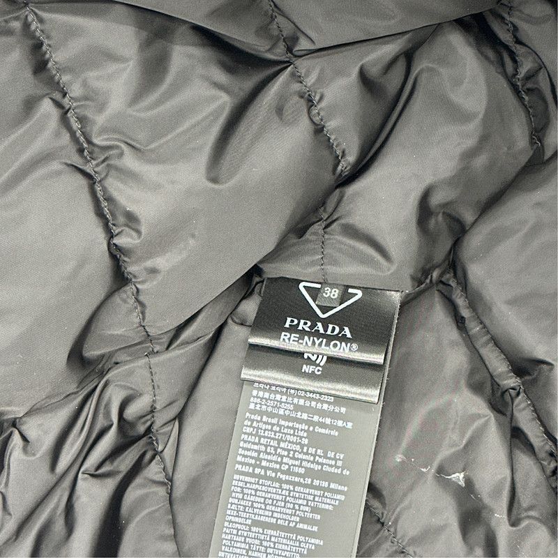 Prada Prada SS24 Black Long Sleeve Down Jacket-2506 Size US XS / EU 42 / 0 - 1 Thumbnail
