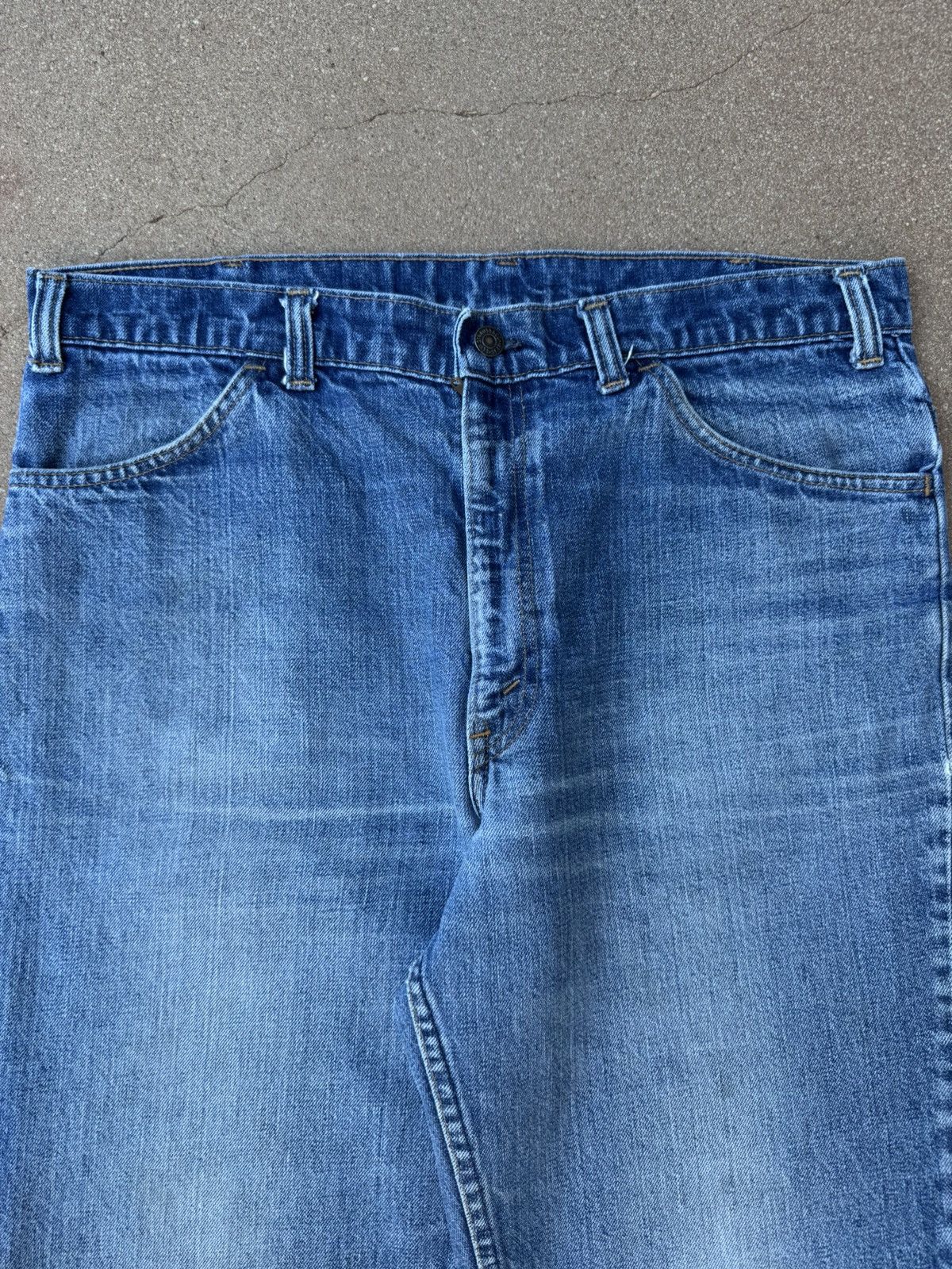 Levi's Vtg 70’s Levi’s 646 Orange Tab Bellbottom Flare Jeans 37x29 Size US 37 - 4 Thumbnail
