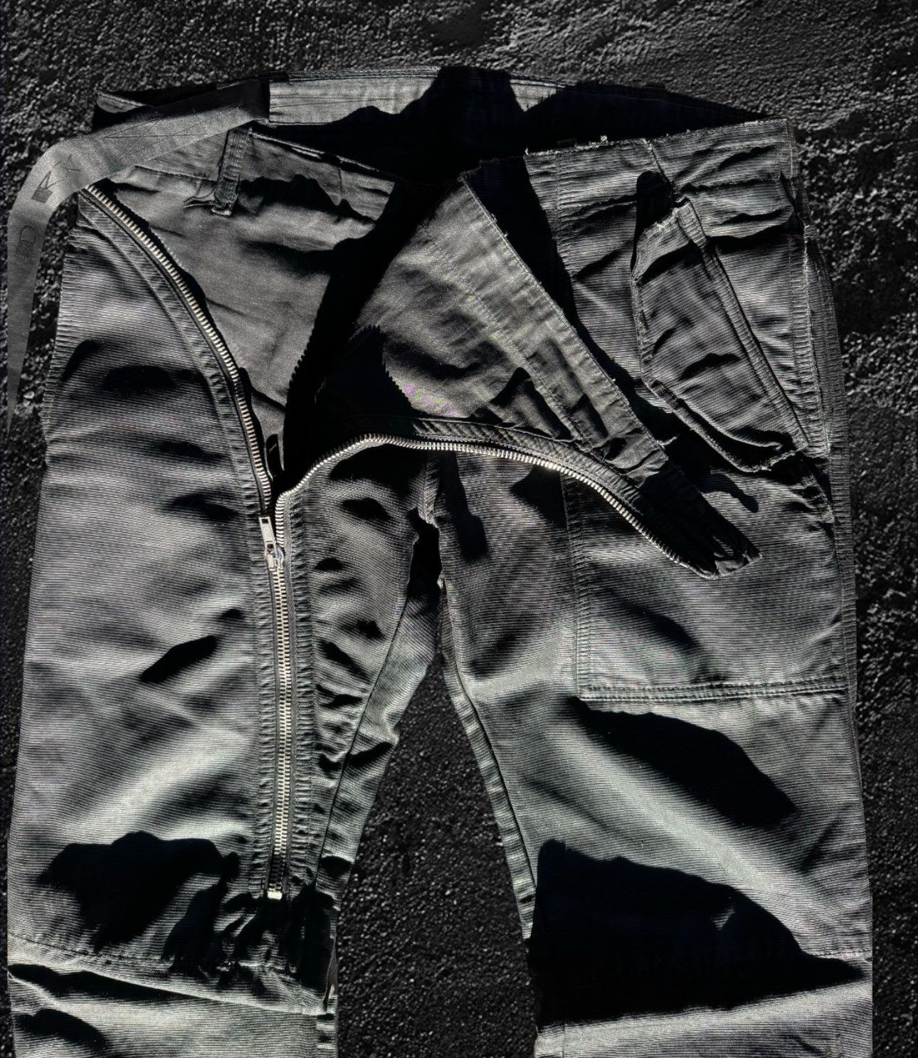 Rick Owens Rick Owens waxed corduroy double layer aircut denim Size US 34 / EU 50 - 3 Thumbnail