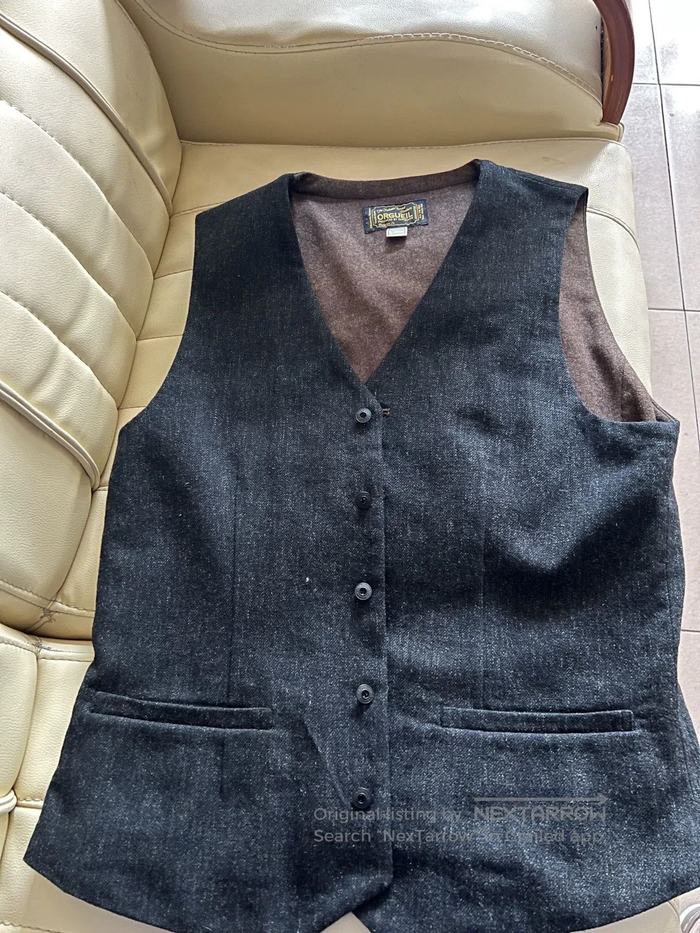 Orgueil Orgueil Vintage Wool Men's Vest. Size US XXS / EU 40 - 2 Thumbnail