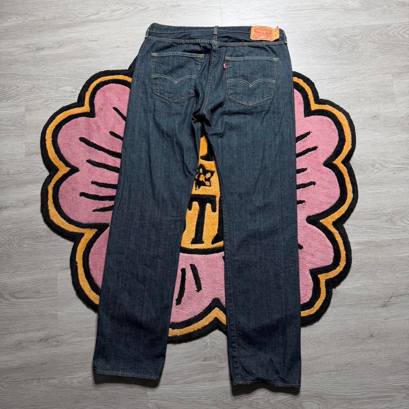 Levi's Levi’s Strauss 501 Button Fly Straight Leg Denim Jeans Size US 36 / EU 52 - 7 Thumbnail