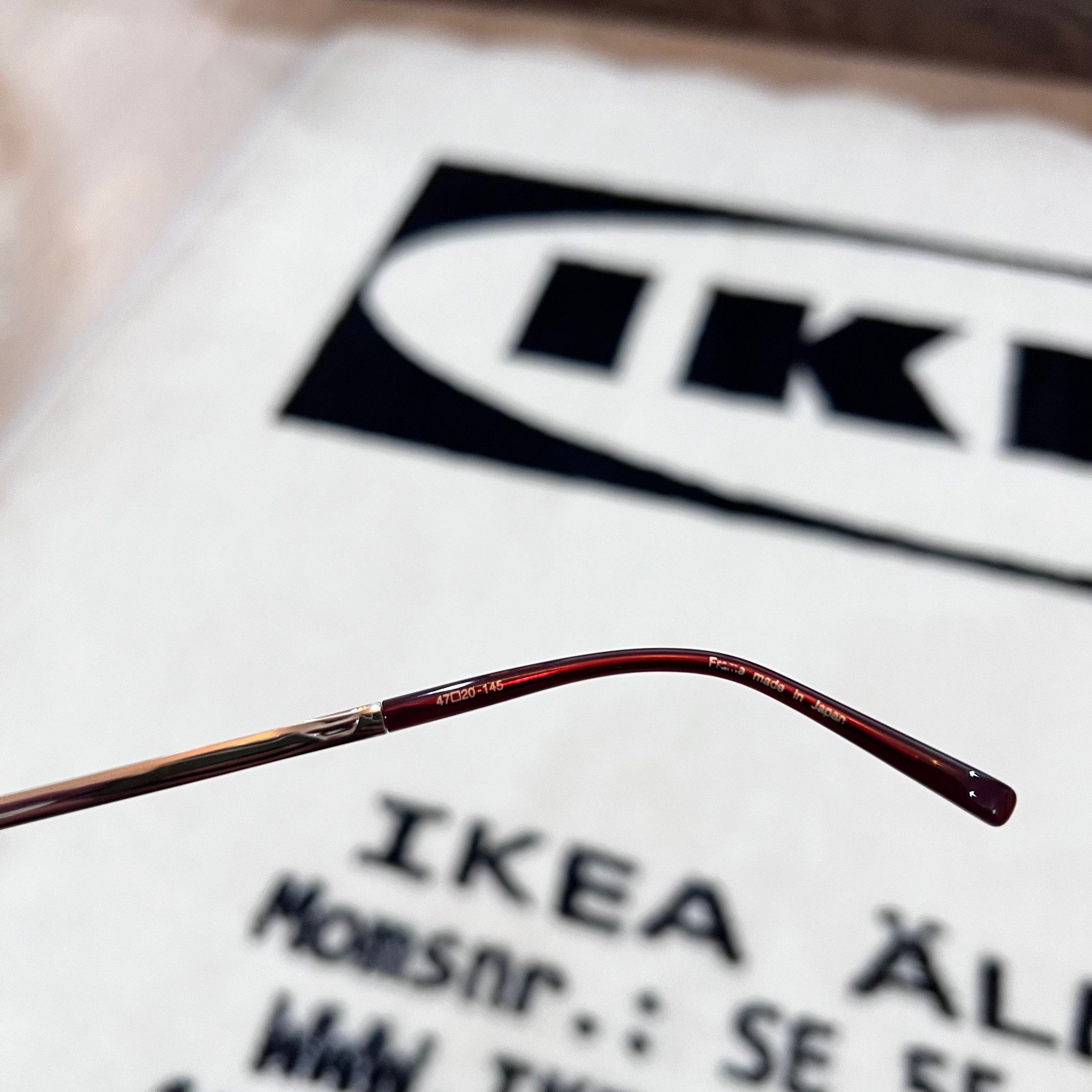 Matsuda Matsuda M2033 Round Eyeglasses in Burgundy / Dirty Red Size ONE SIZE - 10 Thumbnail