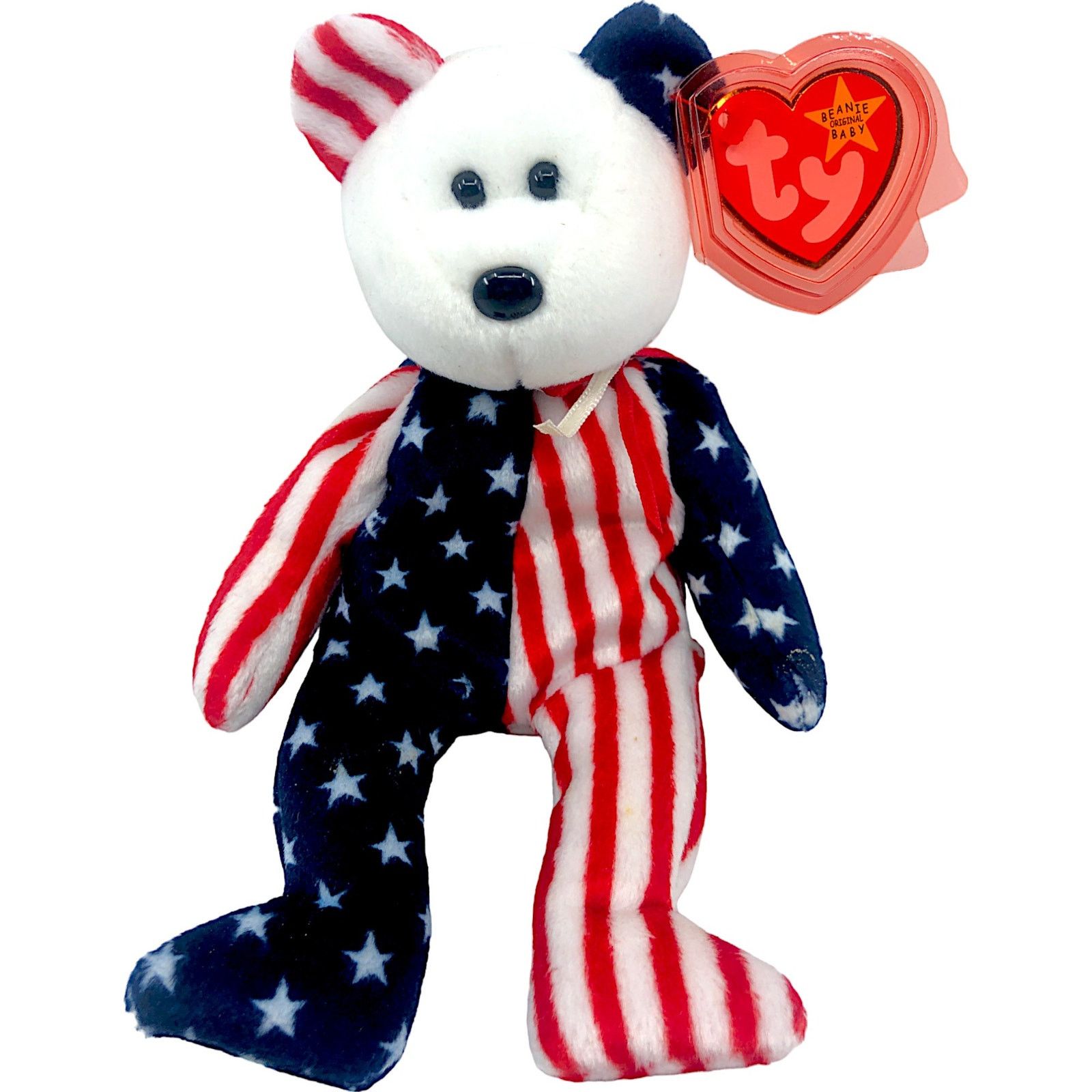 Vintage Ty Beanie Baby 1998 - Spangle USA w/ Protective Tag Covering Size ONE SIZE - 1 Thumbnail