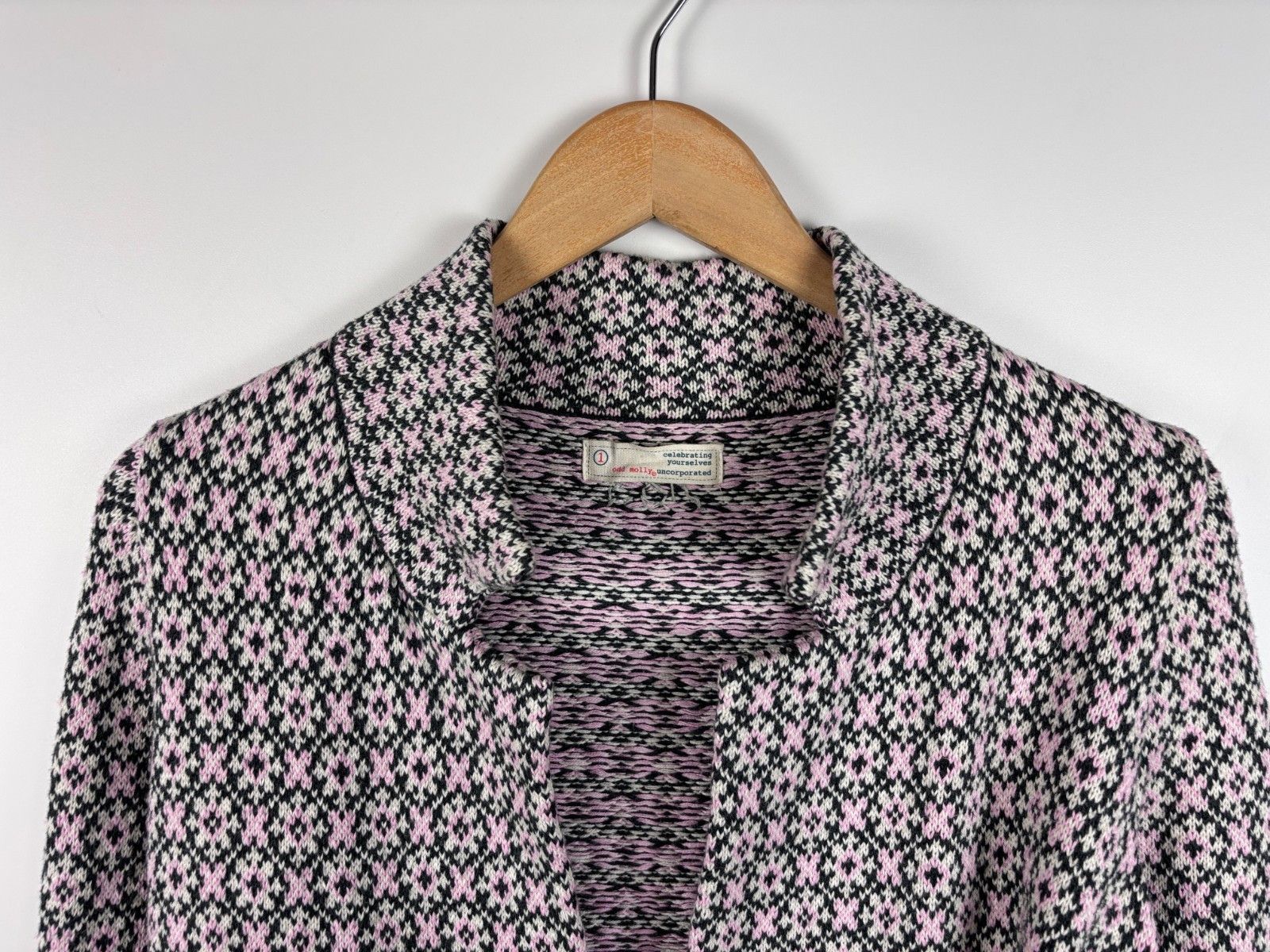 Odd Molly Odd Molly Cardigan Cotton Blazer White Black Pink Size 1 Size S / US 4 / IT 40 - 2 Thumbnail