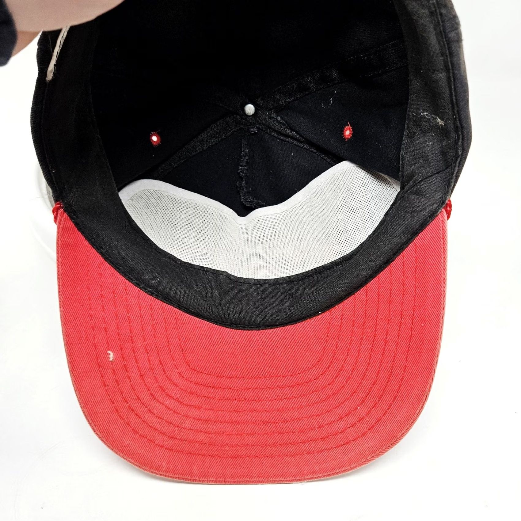Roper VINTAGE Red Dog Hat Cap Baseball Snap Back One Size Black Mens Rope Beer 90s Size ONE SIZE - 6 Thumbnail