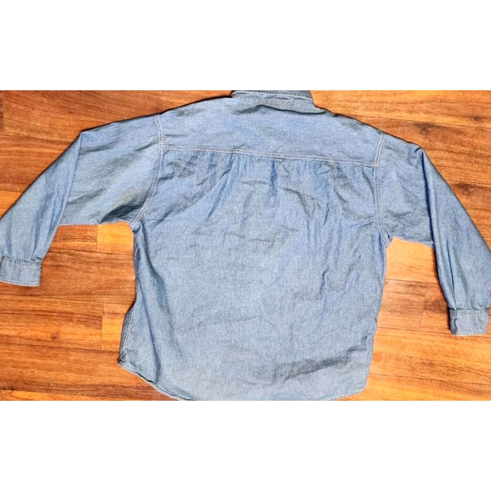 Lee VINTAGE Lee SPORT NFL Rams Denim Shirt Men’s XL STL LA Button-Down Long Sleeve Size US XL / EU 56 / 4 - 3 Thumbnail